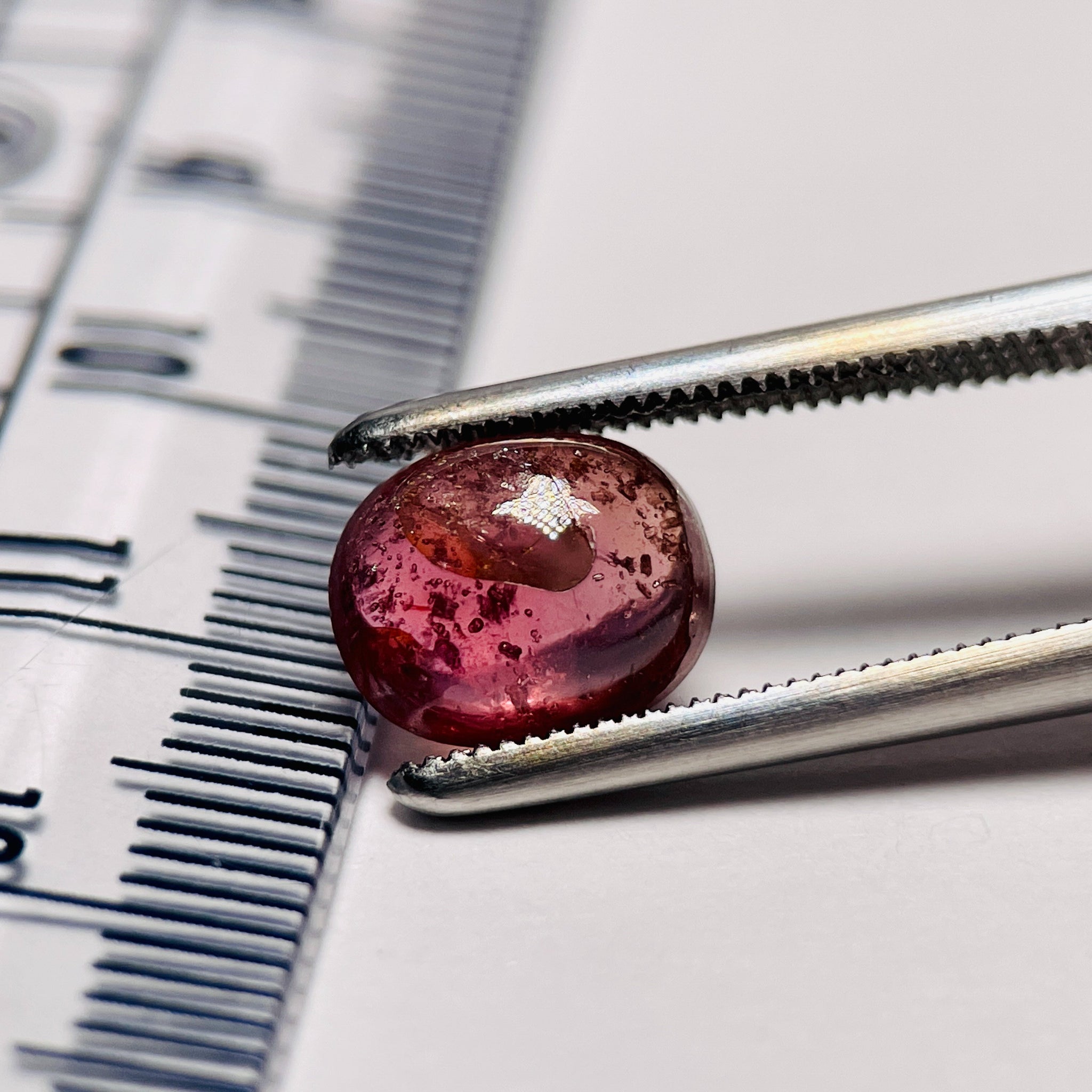 2.66Ct Sapphire Cabochon Umba Valley Tanzania. Untreated Unheated. Has An Indentation On The Surface