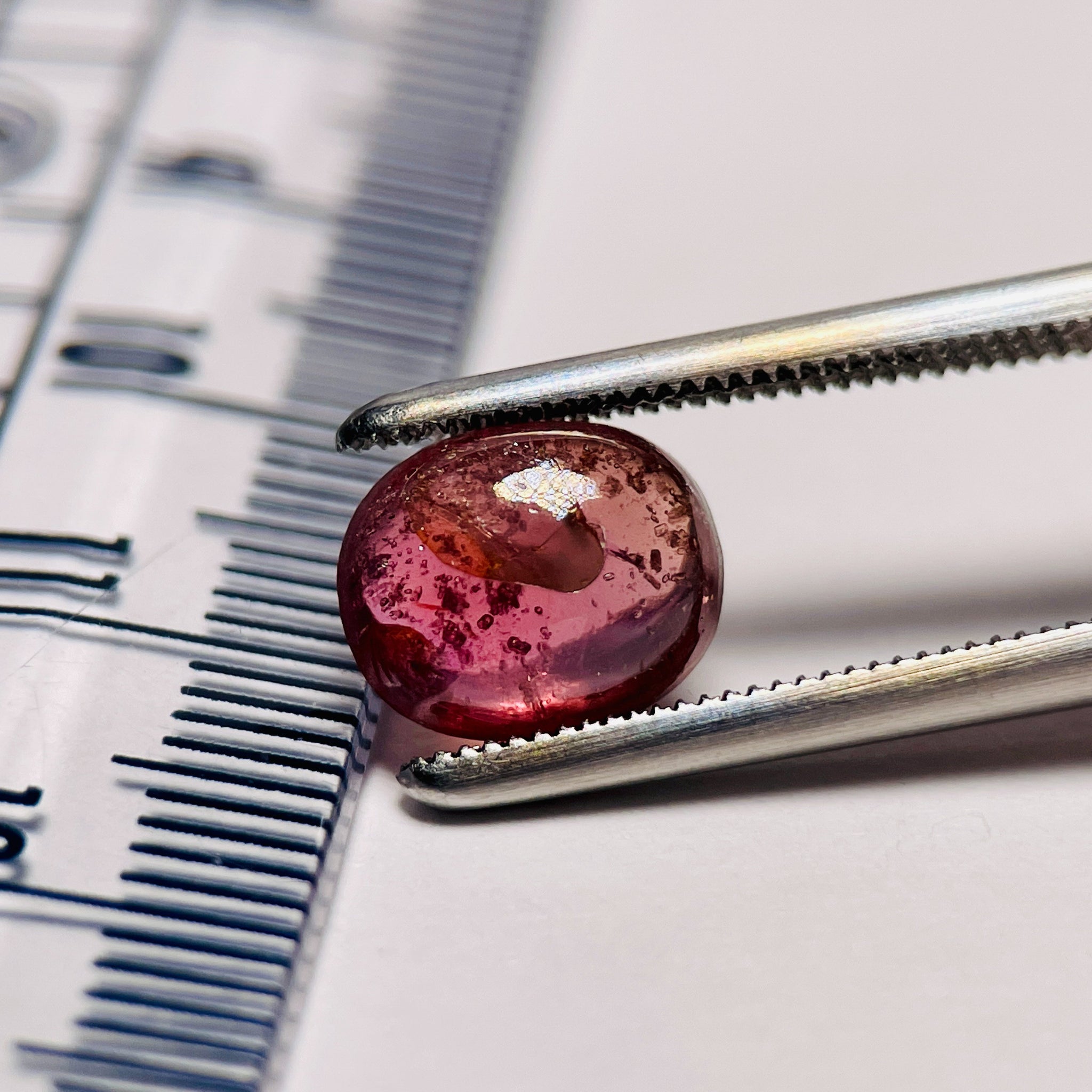 2.66Ct Sapphire Cabochon Umba Valley Tanzania. Untreated Unheated. Has An Indentation On The Surface