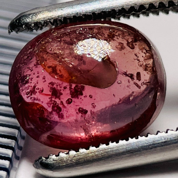 2.66Ct Sapphire Cabochon Umba Valley Tanzania. Untreated Unheated. Has An Indentation On The Surface