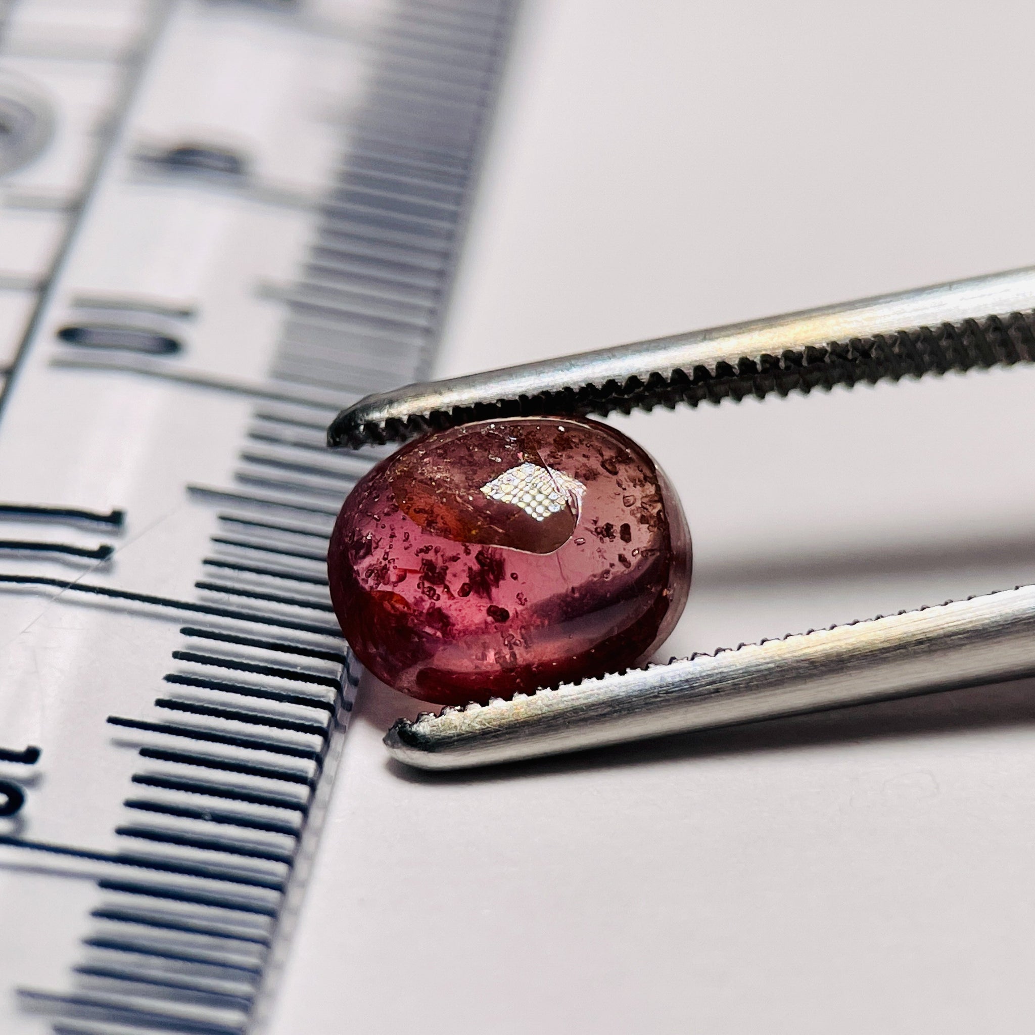 2.66Ct Sapphire Cabochon Umba Valley Tanzania. Untreated Unheated. Has An Indentation On The Surface