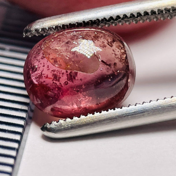 2.66Ct Sapphire Cabochon Umba Valley Tanzania. Untreated Unheated. Has An Indentation On The Surface