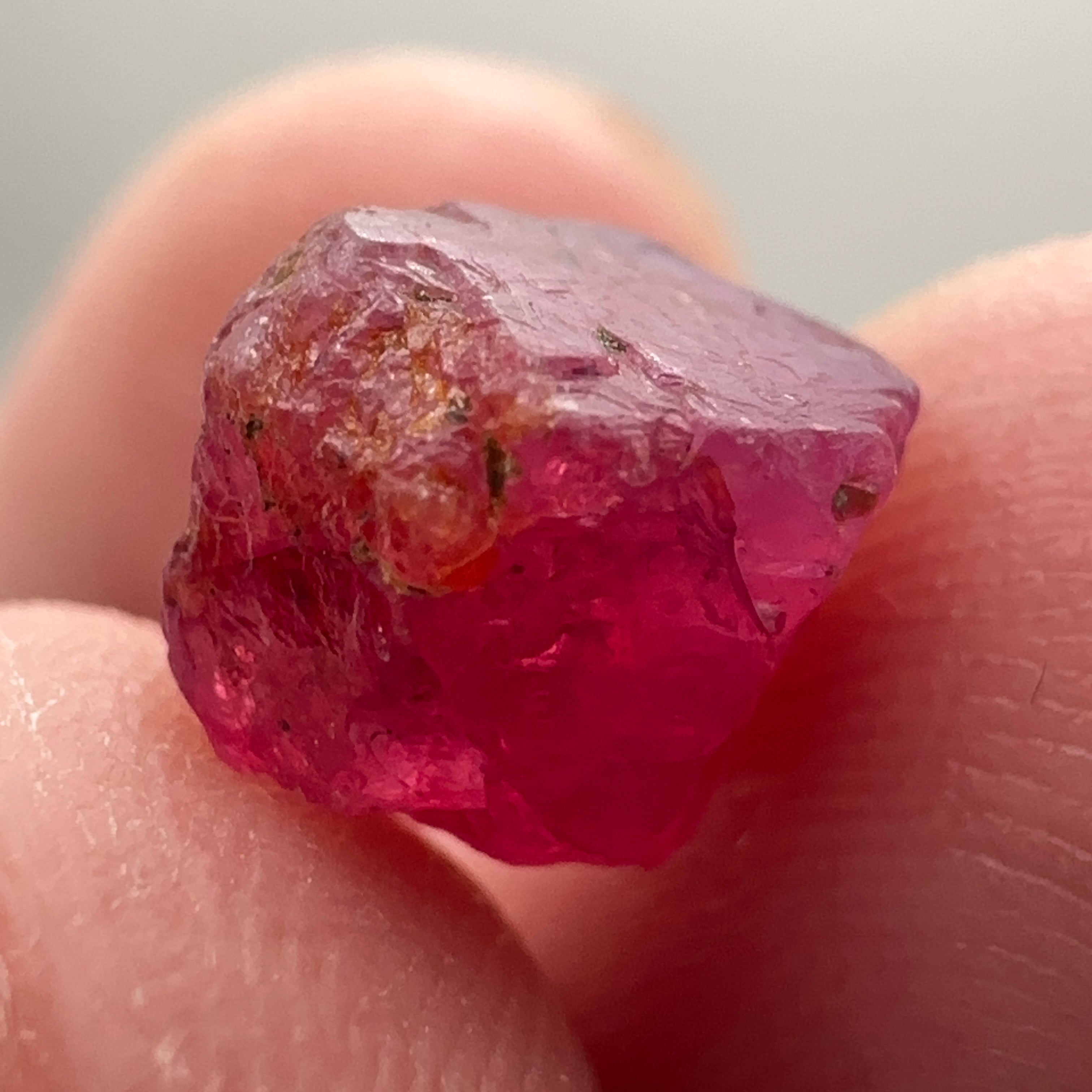 5.49ct Winza Ruby Crystal, Tanzania, Untreated Unheated, 8.2 x 7.2 x 8.7mm