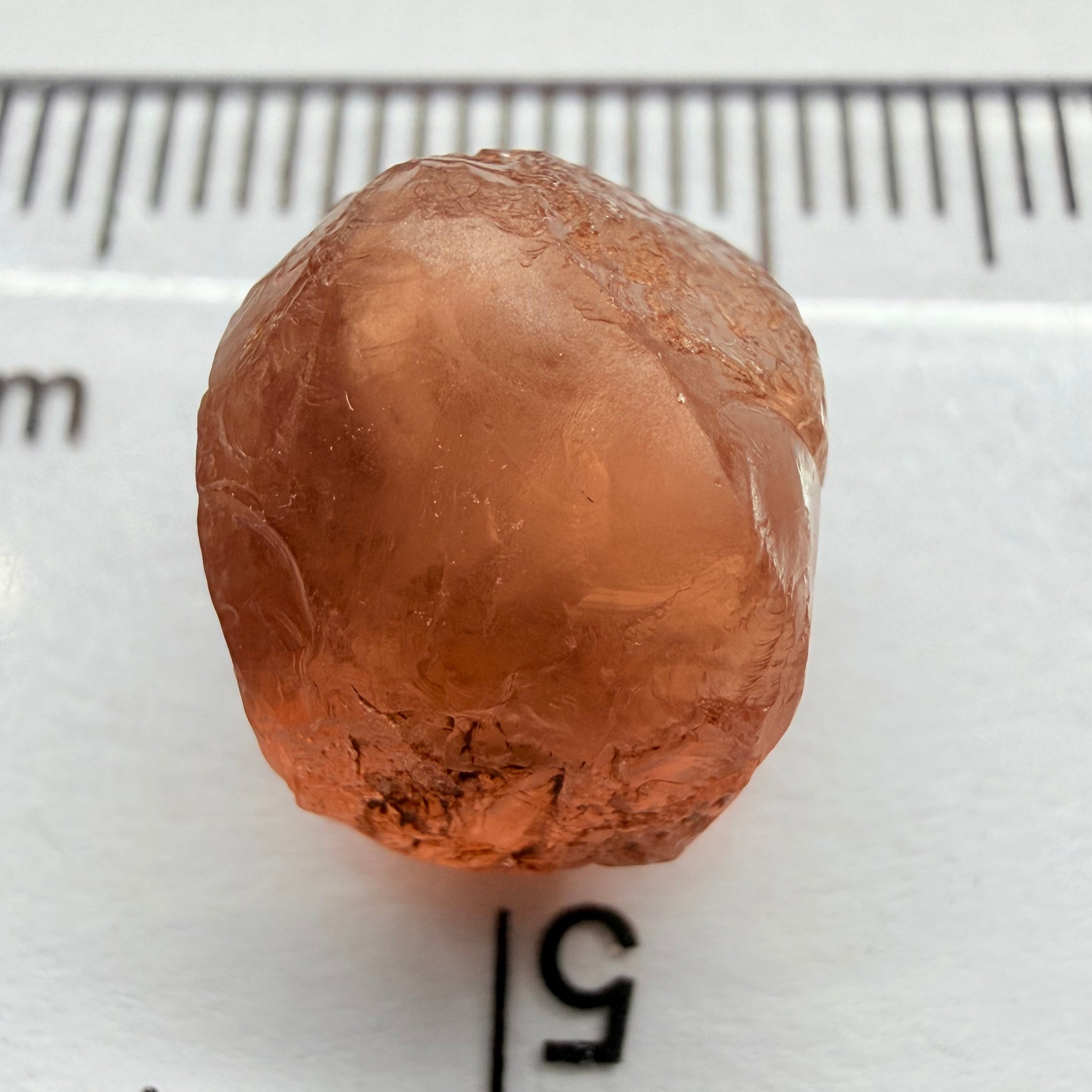 Malaya Garnet, 11.40ct, Umba Valley, Tanzania, Untreated Unheated, slight inclusions on the outer skin, will come off on disk while preforming and will take a couple of mm off the bottom, rest is slightly cloudy