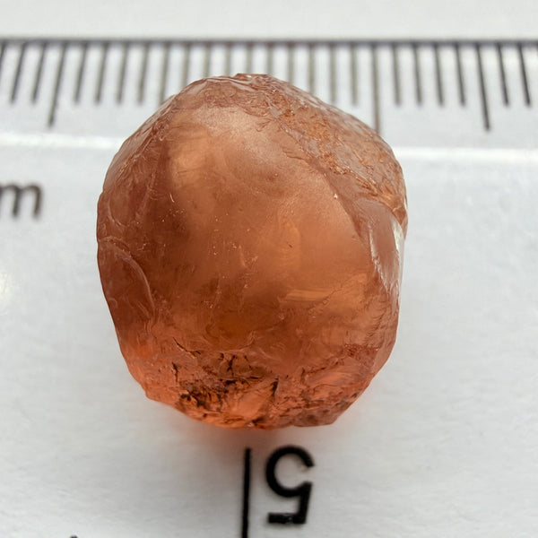 Malaya Garnet, 11.40ct, Umba Valley, Tanzania, Untreated Unheated, slight inclusions on the outer skin, will come off on disk while preforming and will take a couple of mm off the bottom, rest is slightly cloudy