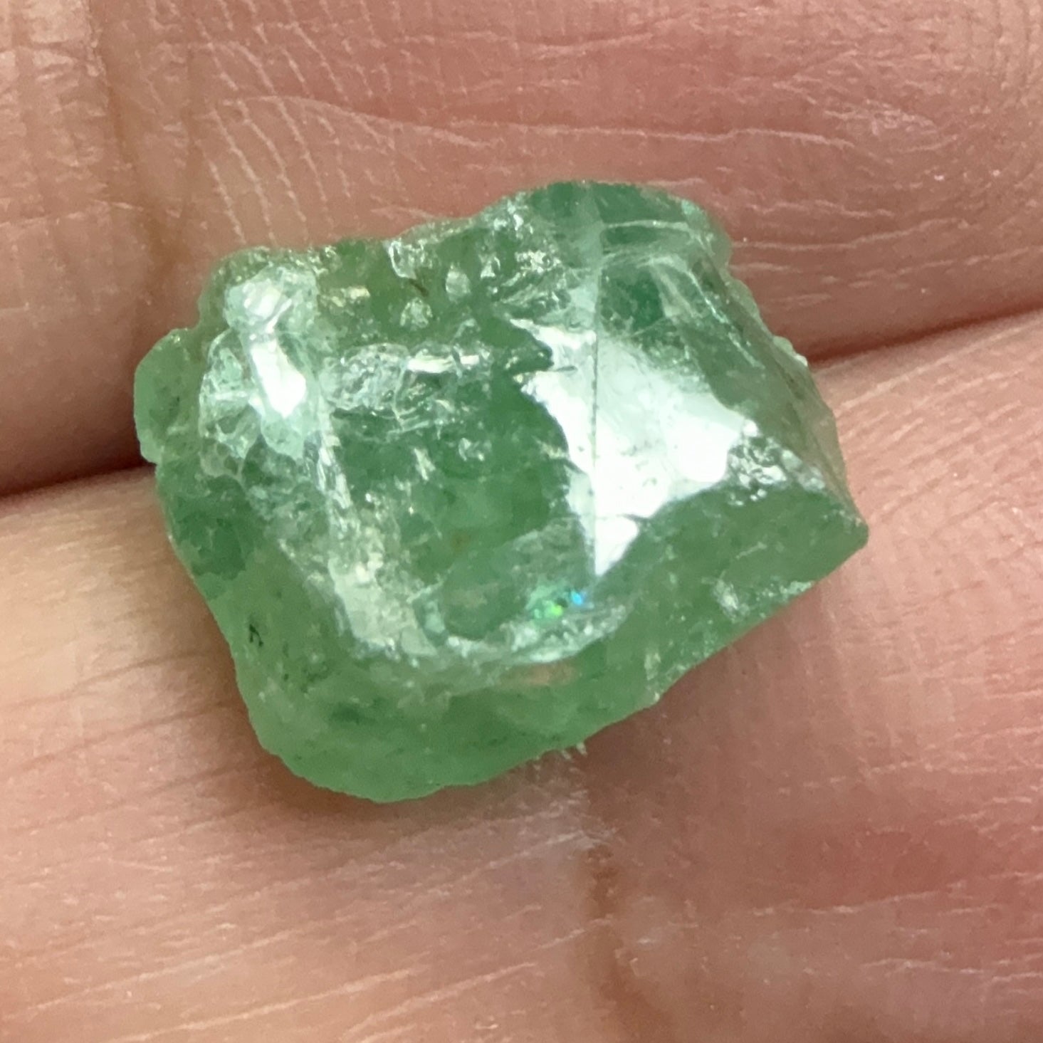 Emerald Crystal, 6.88ct, Tanzania, Untreated Unheated, specimen grade