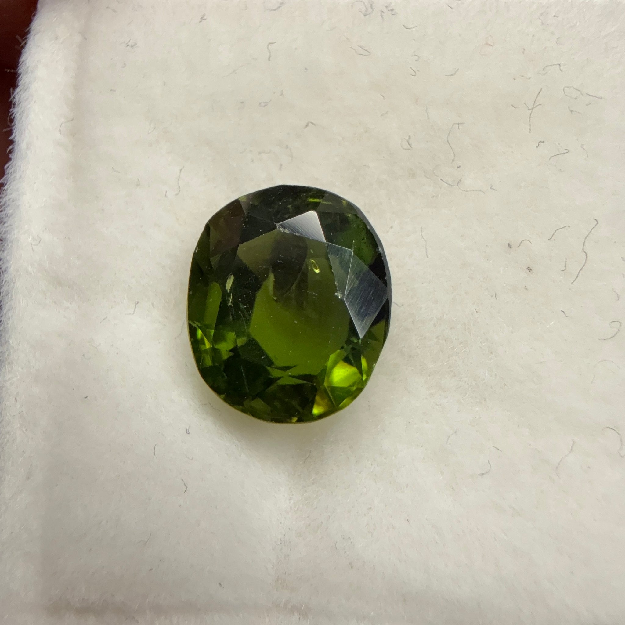 Chrome Tourmaline, 1.86ct, Tanzania, Untreated Unheated, native cut, slight inclusions