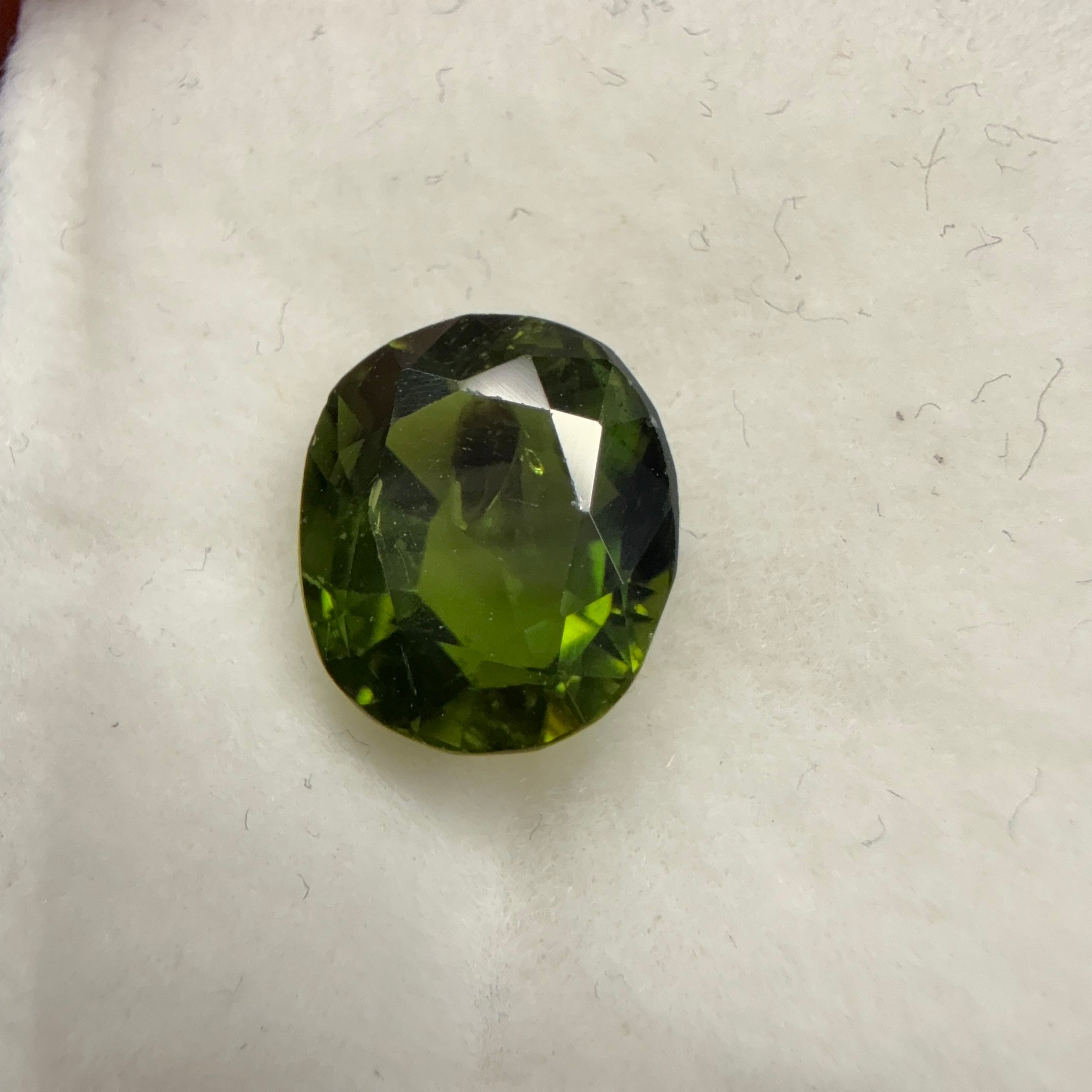 Chrome Tourmaline, 1.86ct, Tanzania, Untreated Unheated, native cut, slight inclusions