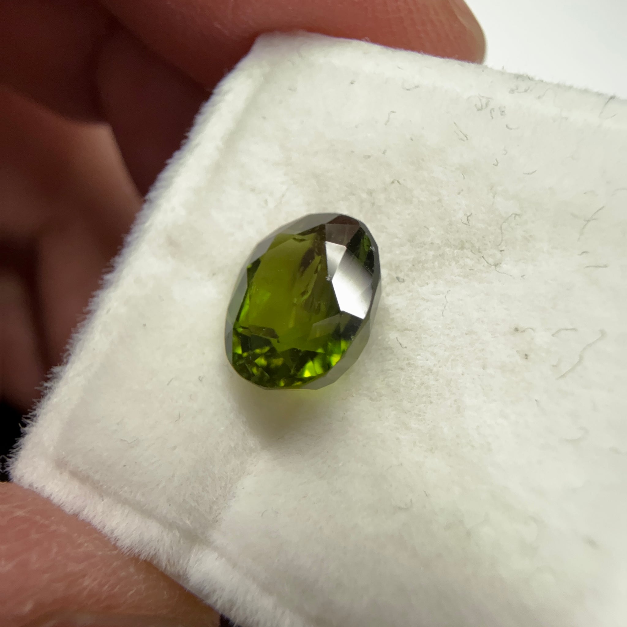 Chrome Tourmaline, 1.86ct, Tanzania, Untreated Unheated, native cut, slight inclusions