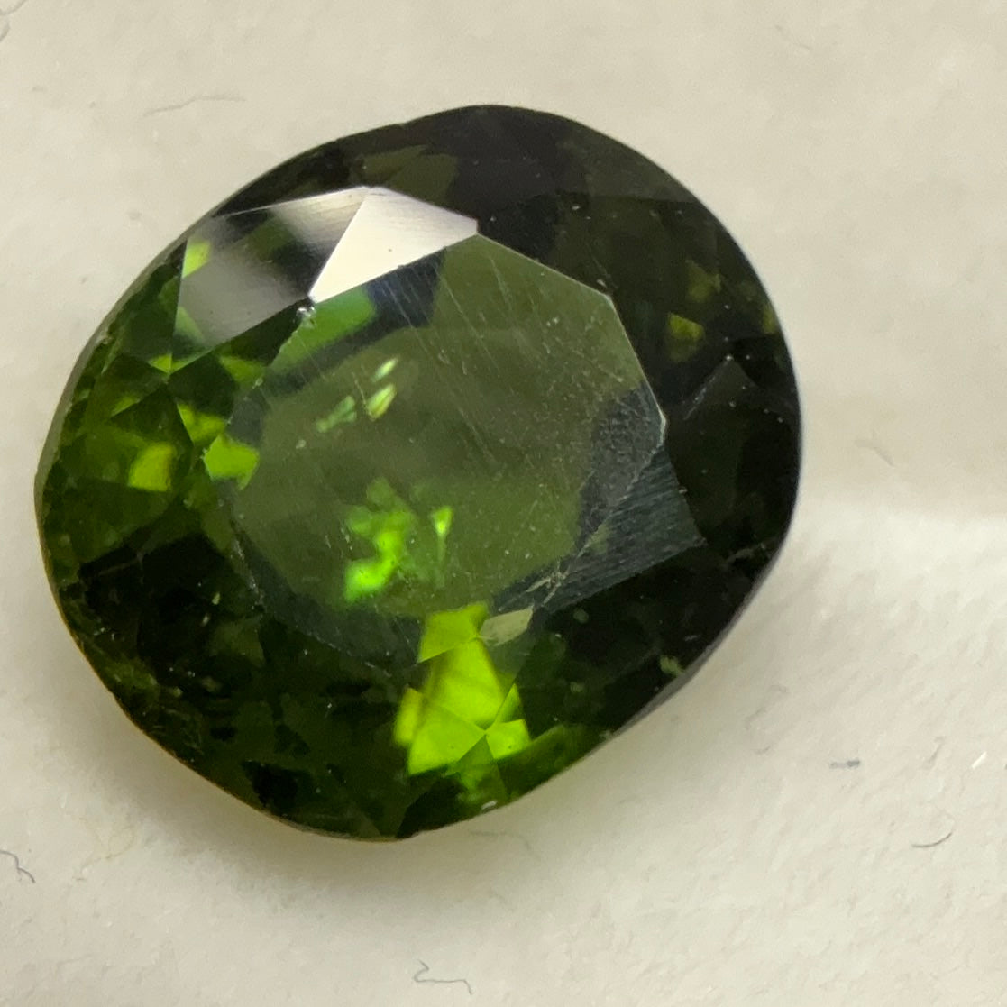 Chrome Tourmaline, 1.86ct, Tanzania, Untreated Unheated, native cut, slight inclusions