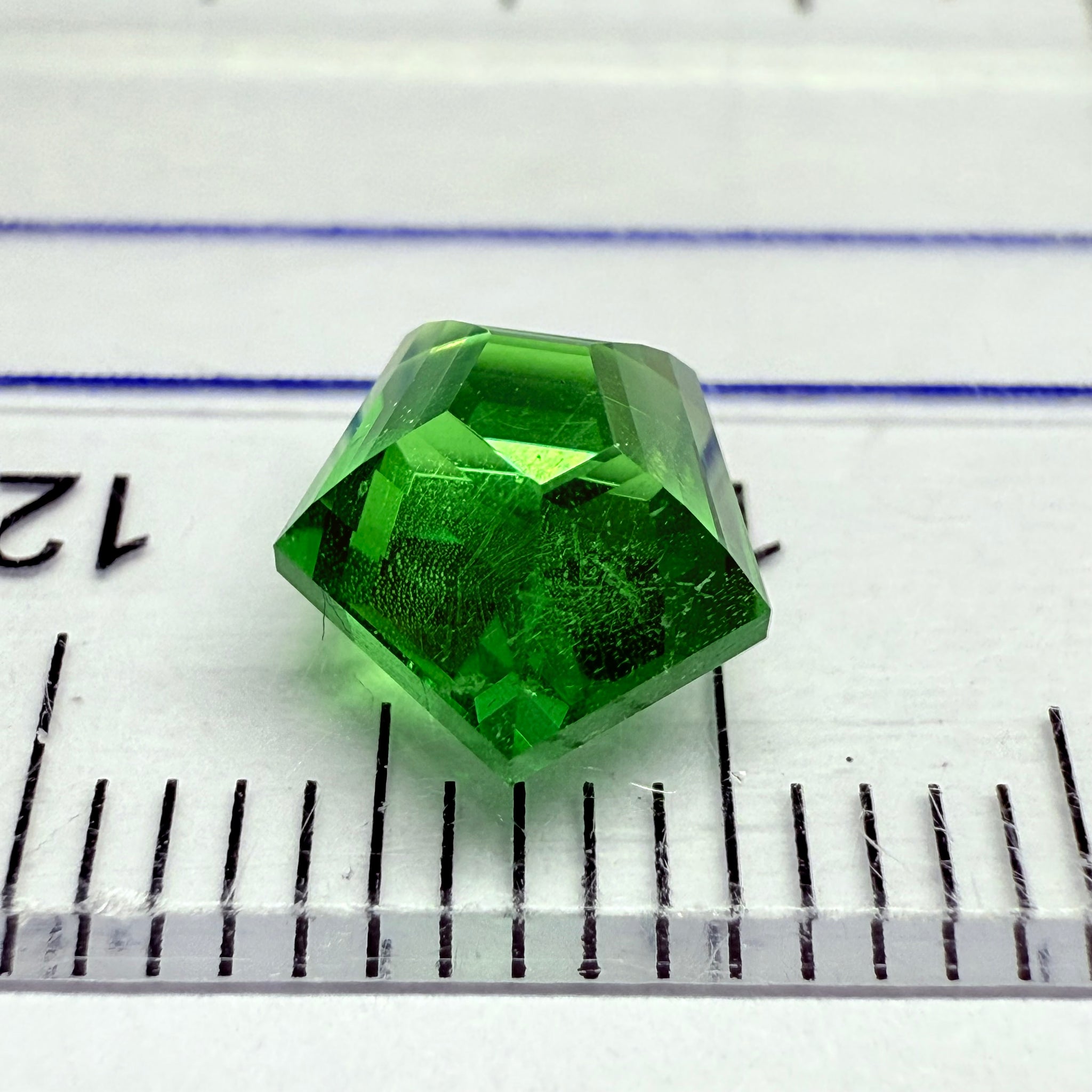Tsavorite Garnet, 1.71ct, Tanzania, Untreated, Unheated, fancy cut