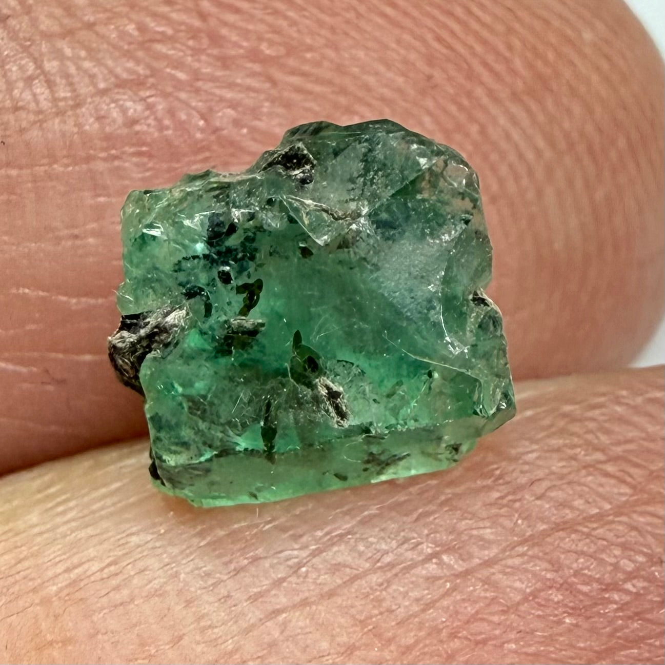 Emerald Crystal, 2.45ct, Tanzania, Untreated Unheated, specimen grade