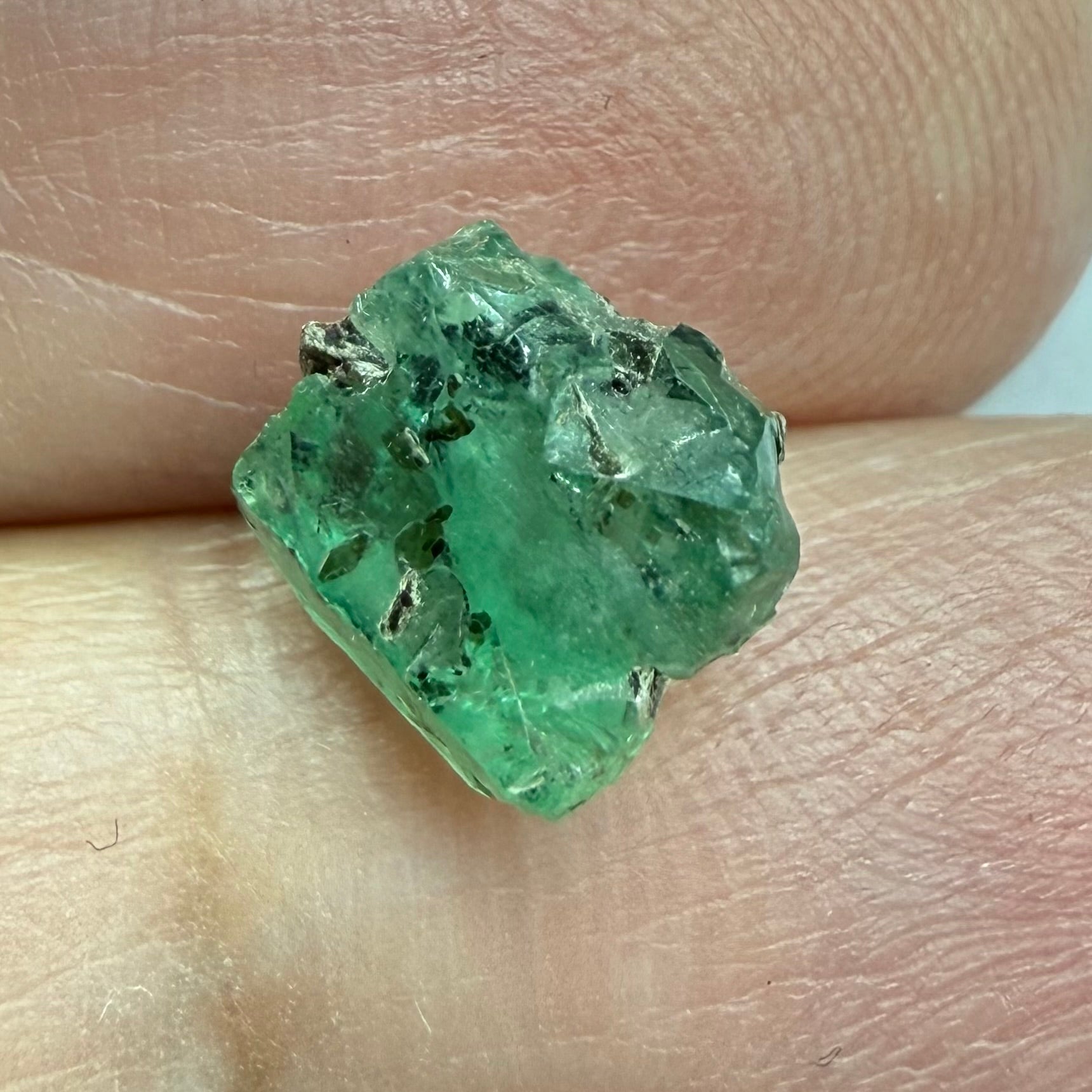 Emerald Crystal, 2.45ct, Tanzania, Untreated Unheated, specimen grade