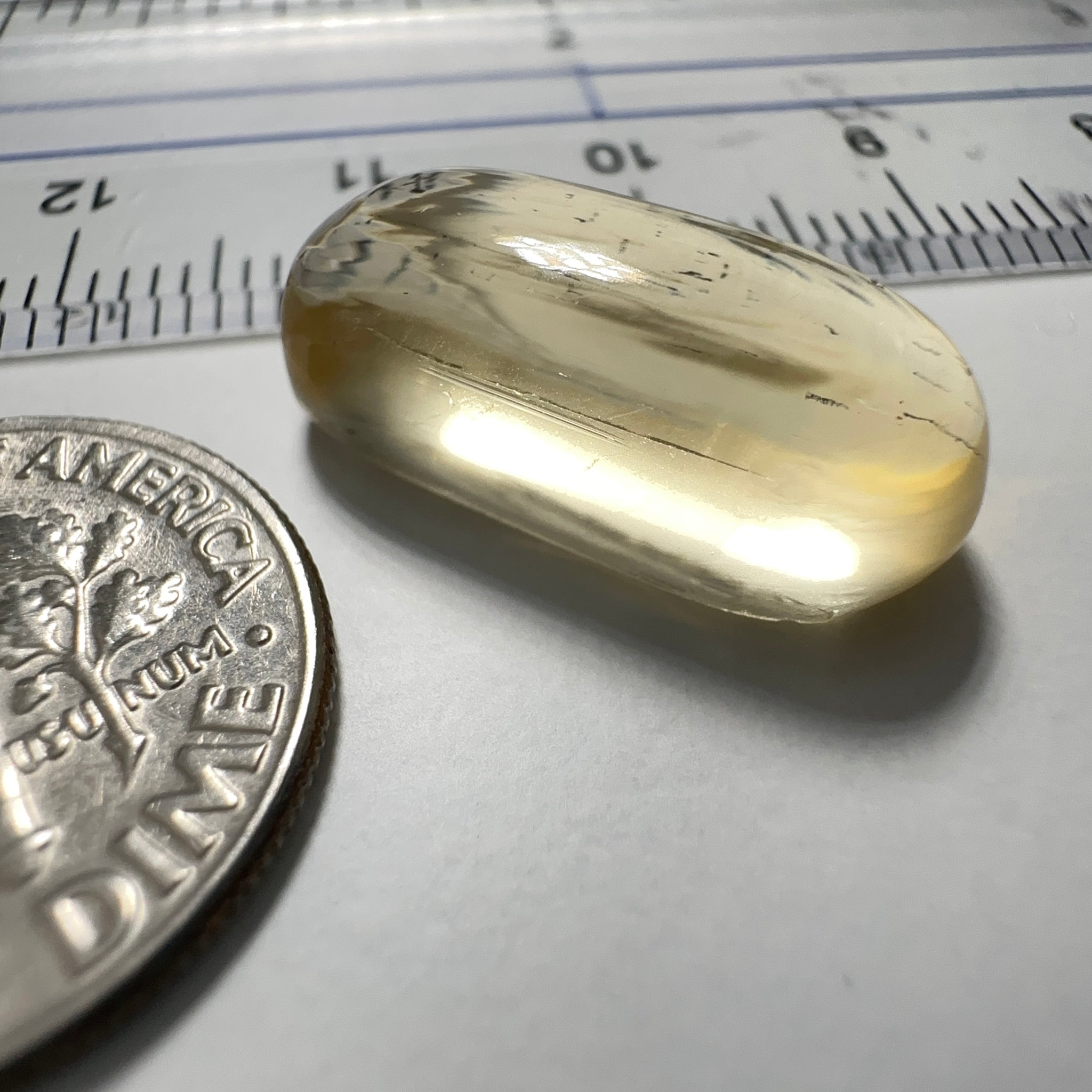 Golden Scapolite Cabochon, 11.25ct, Tanzania, Untreated Unheated