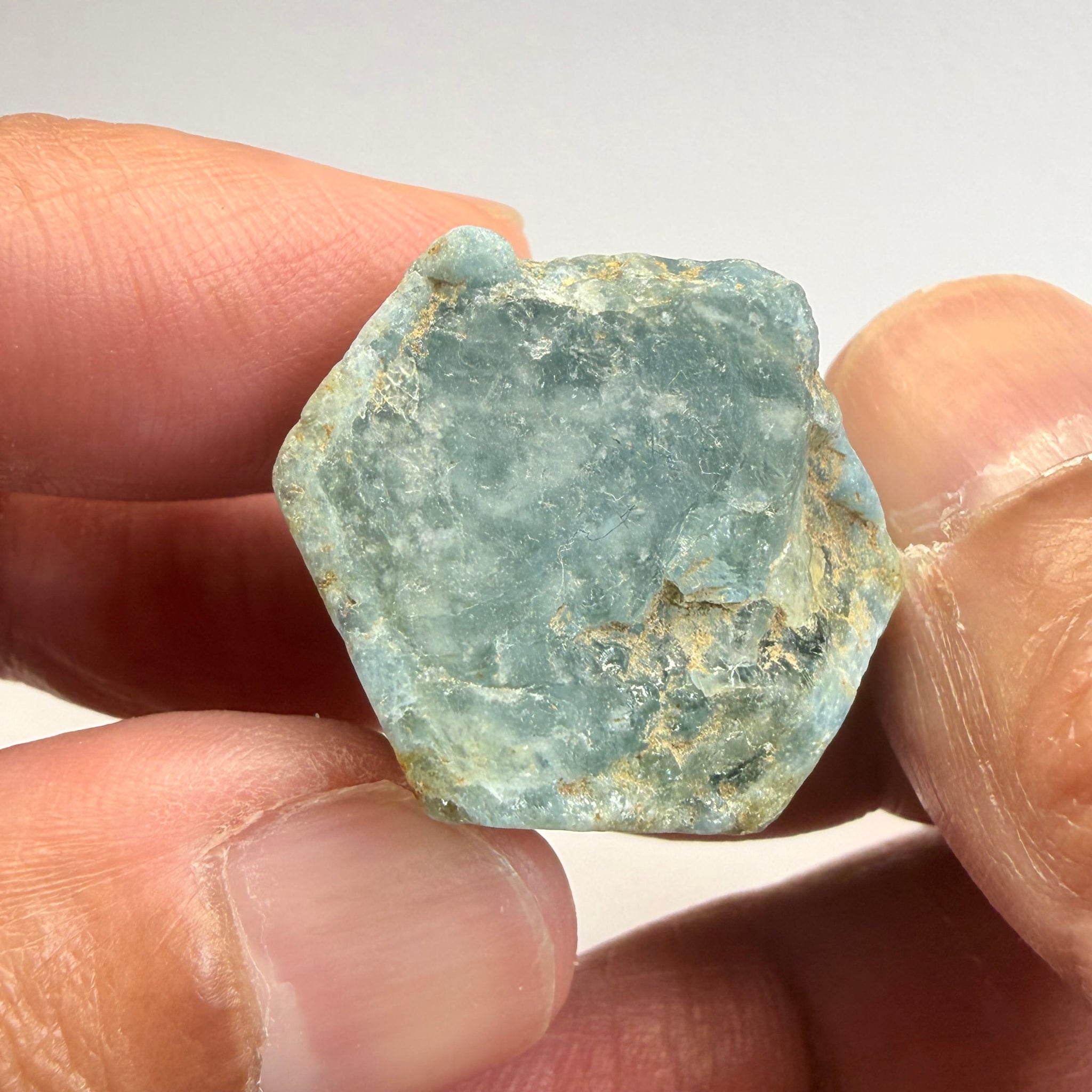 Aquamarine Crystal Specimen, 31.00gm, Songea, Tanzania, Untreated Unheated