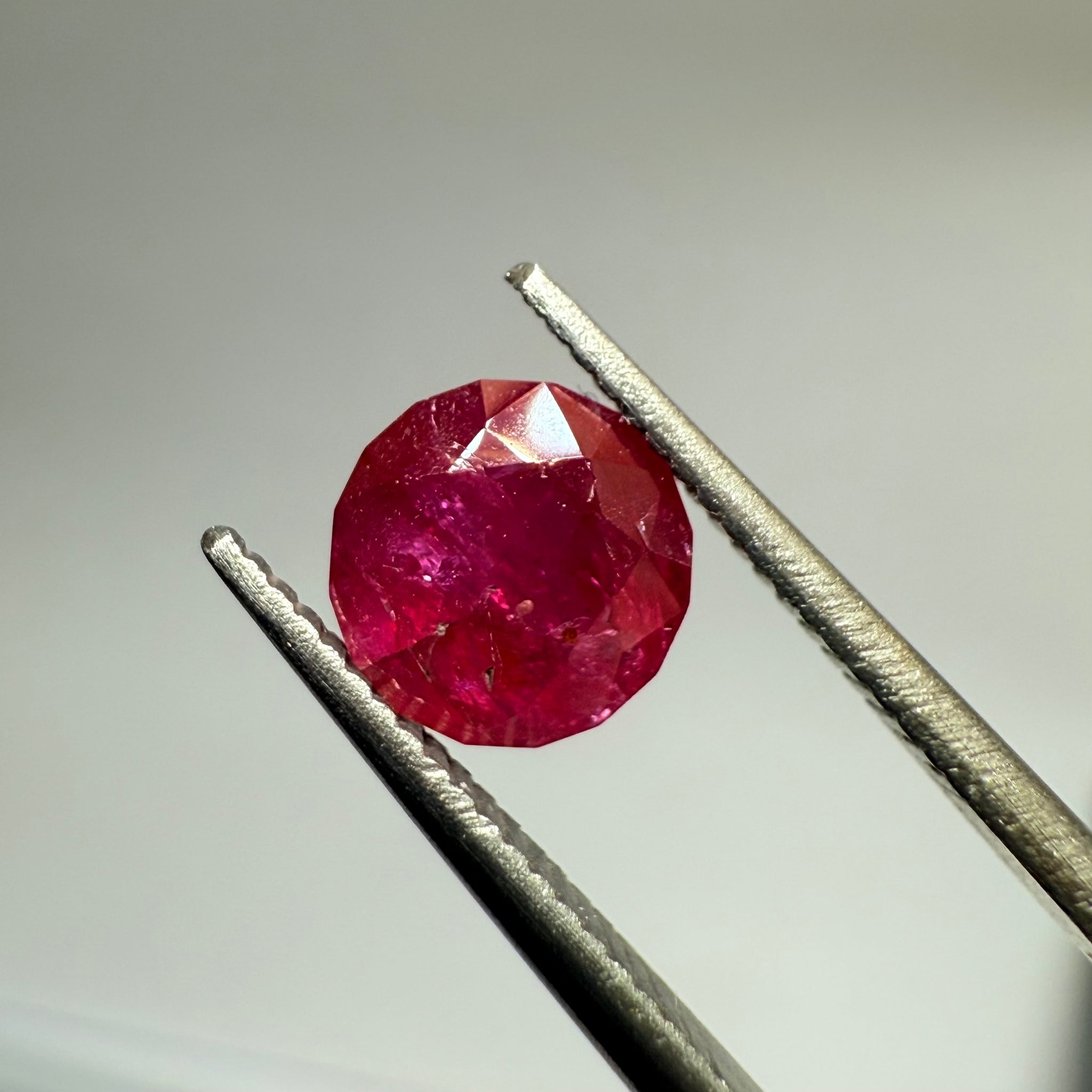 Ruby 1.14ct, Tanzania, Untreated Unheated. Native cut, can be used upside down as a rose cut too, see pictures