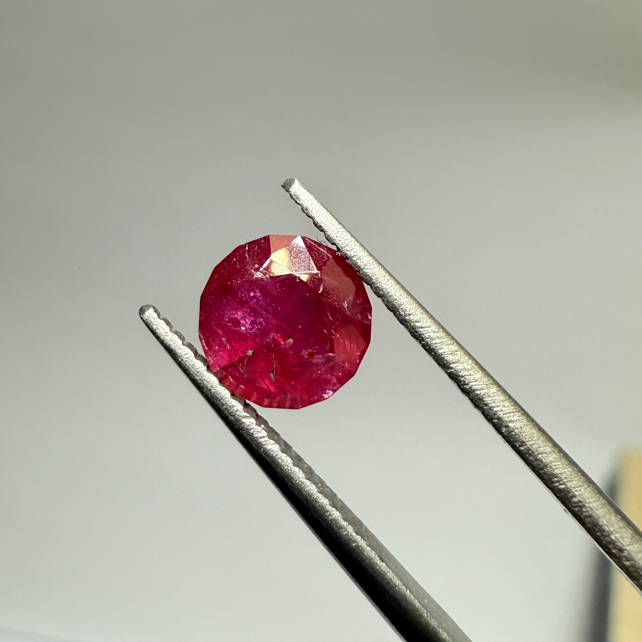 Ruby 1.14ct, Tanzania, Untreated Unheated. Native cut, can be used upside down as a rose cut too, see pictures