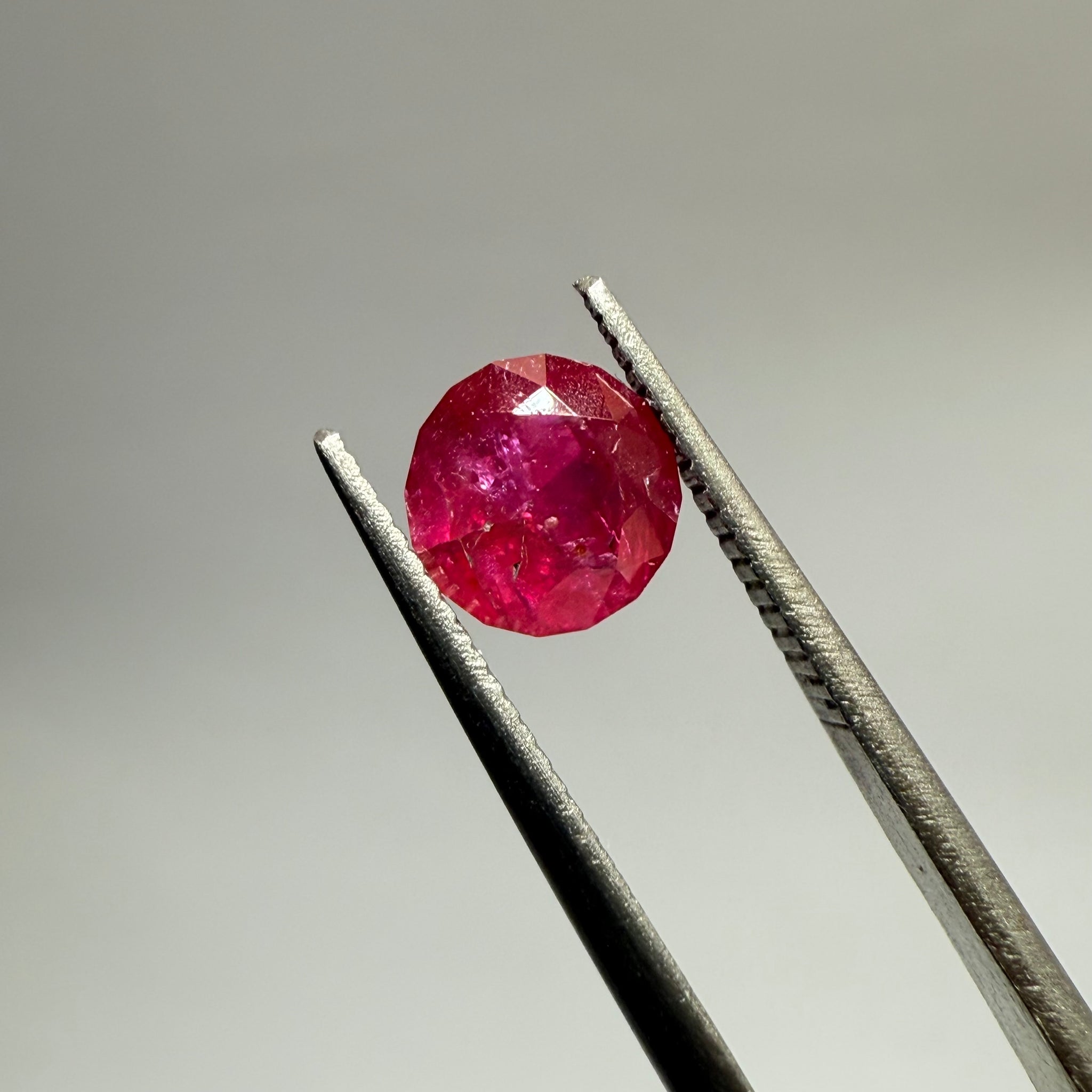 Ruby 1.14ct, Tanzania, Untreated Unheated. Native cut, can be used upside down as a rose cut too, see pictures