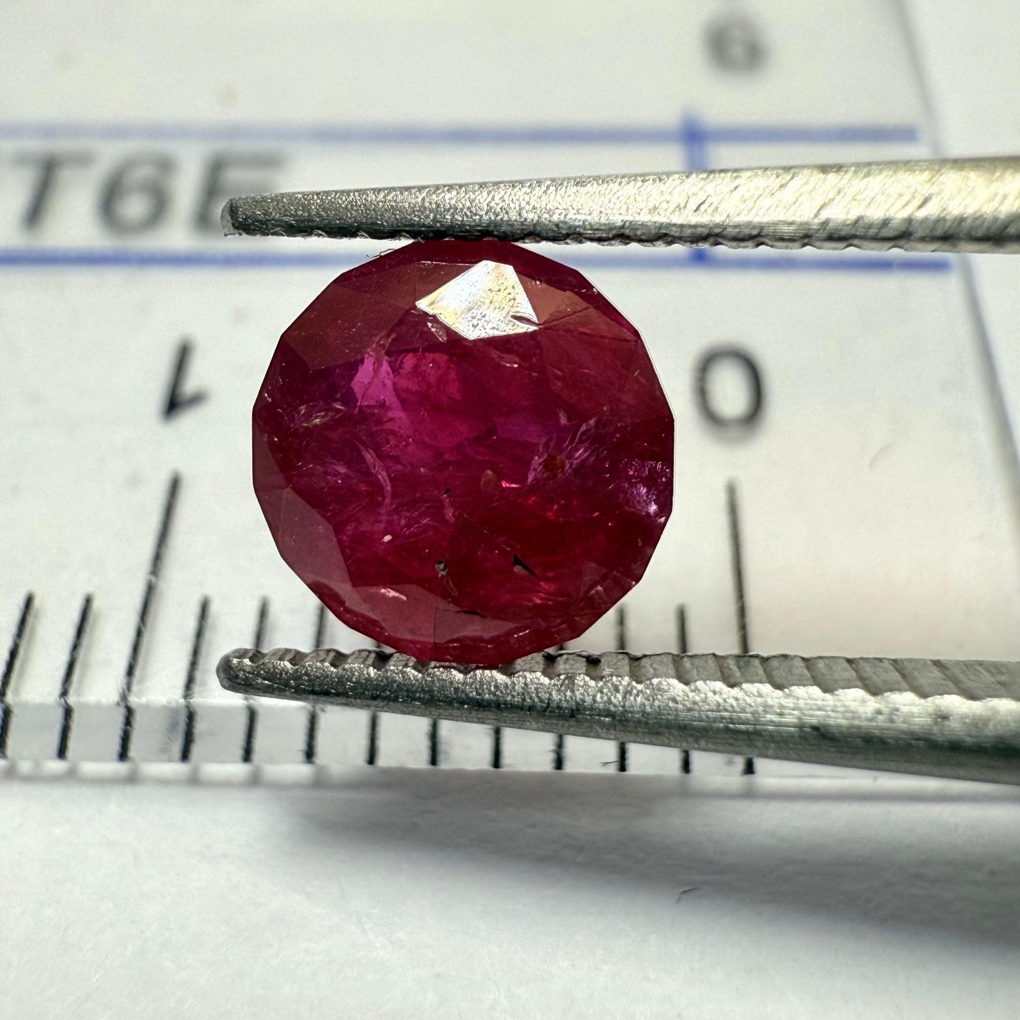 Ruby 1.14ct, Tanzania, Untreated Unheated. Native cut, can be used upside down as a rose cut too, see pictures