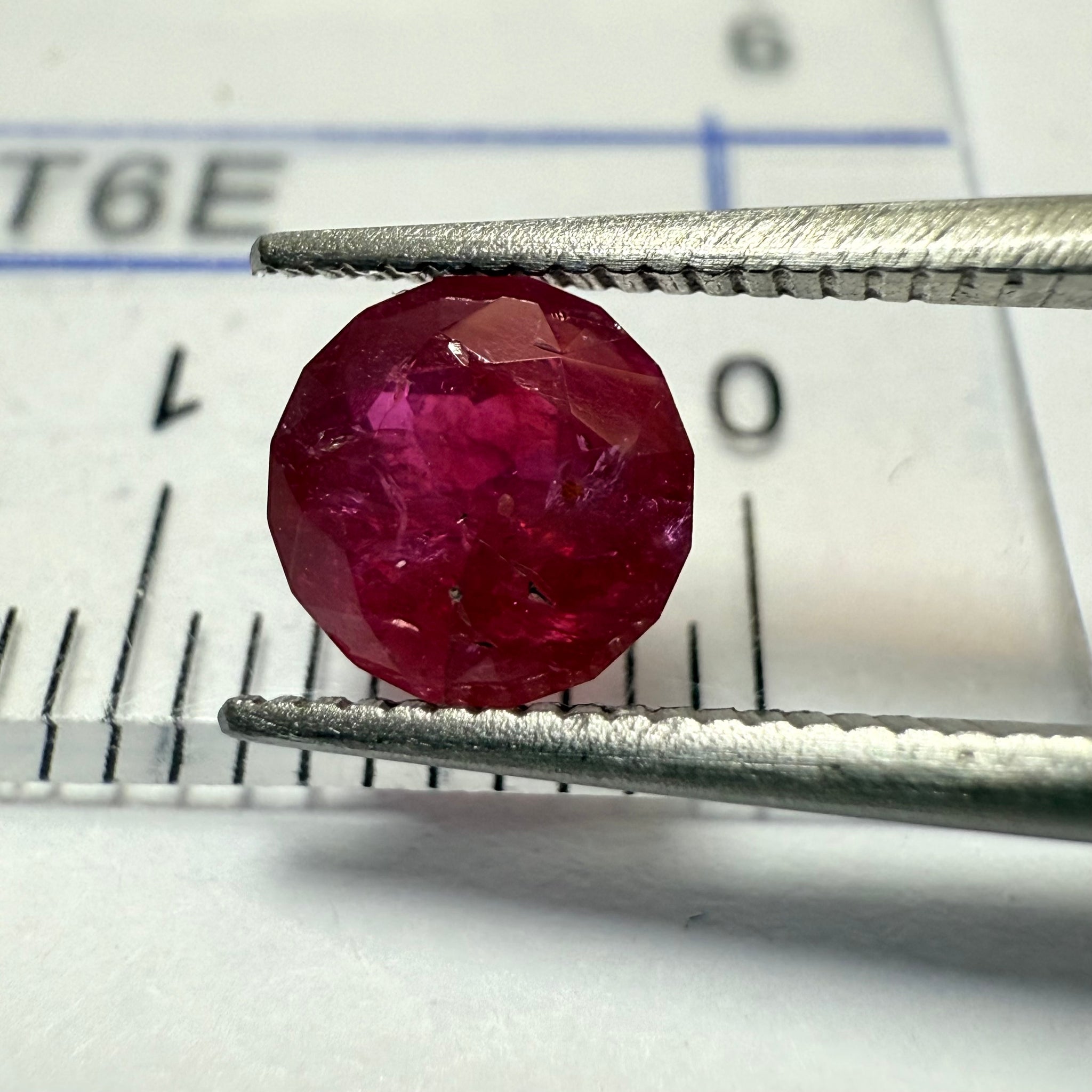 Ruby 1.14ct, Tanzania, Untreated Unheated. Native cut, can be used upside down as a rose cut too, see pictures