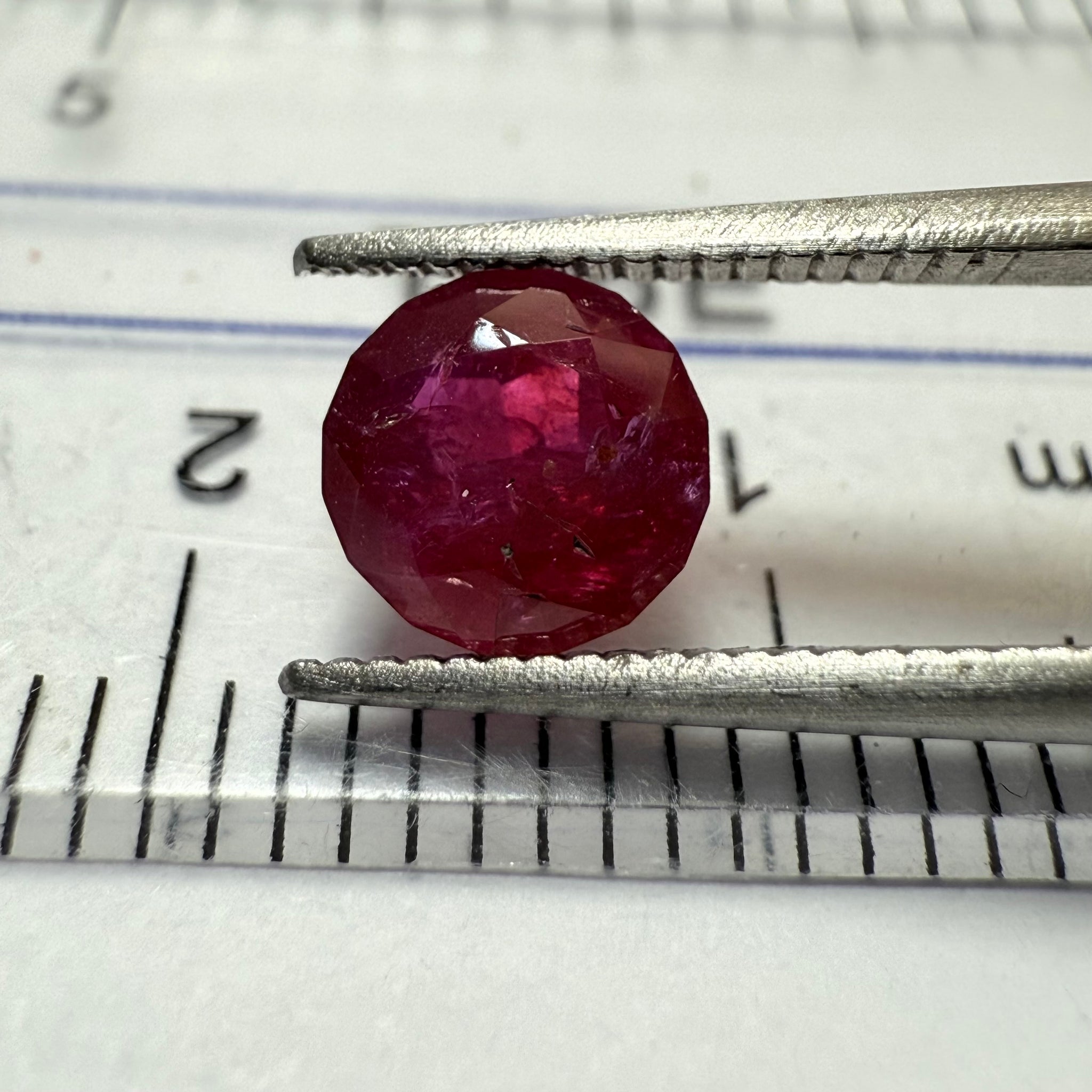 Ruby 1.14ct, Tanzania, Untreated Unheated. Native cut, can be used upside down as a rose cut too, see pictures