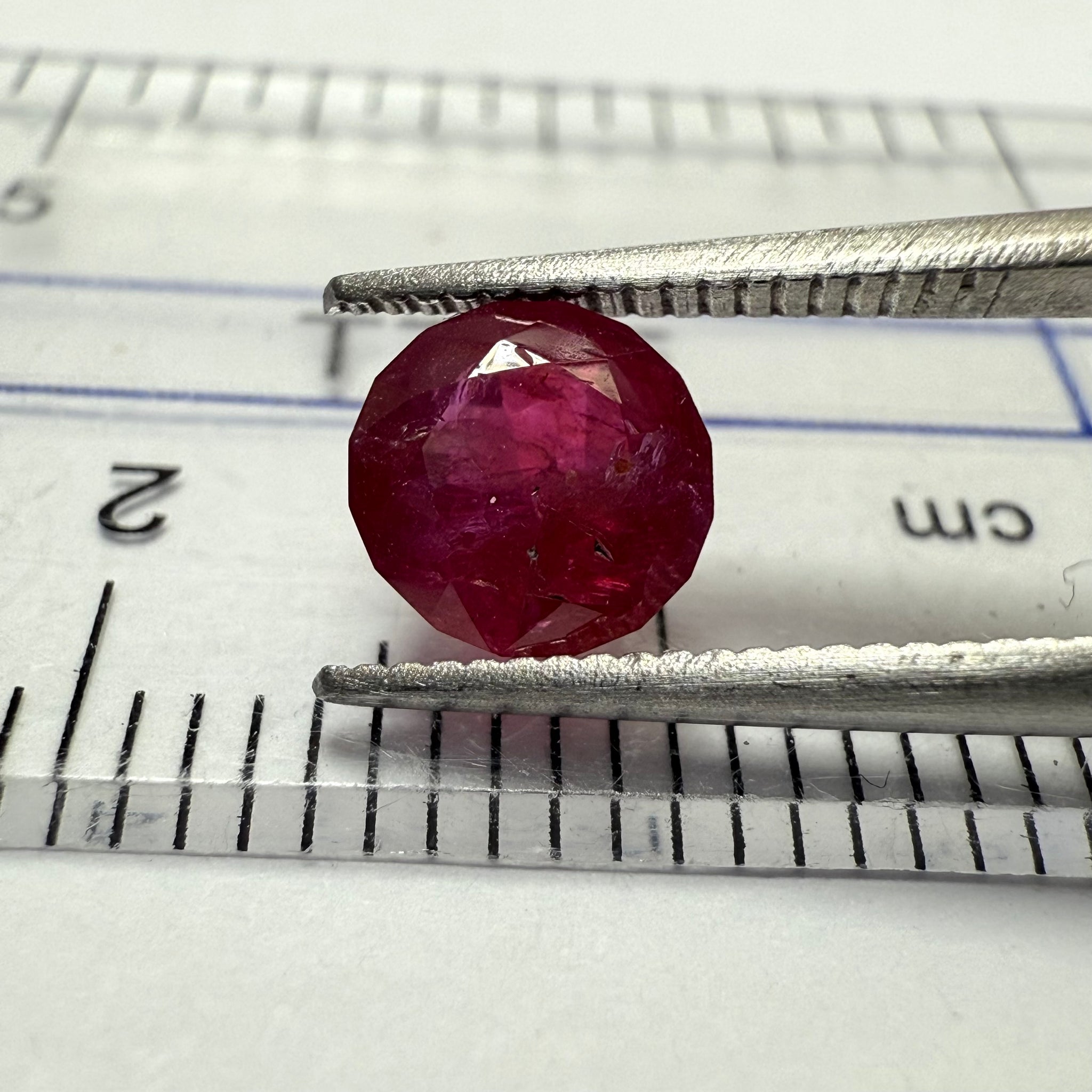 Ruby 1.14ct, Tanzania, Untreated Unheated. Native cut, can be used upside down as a rose cut too, see pictures