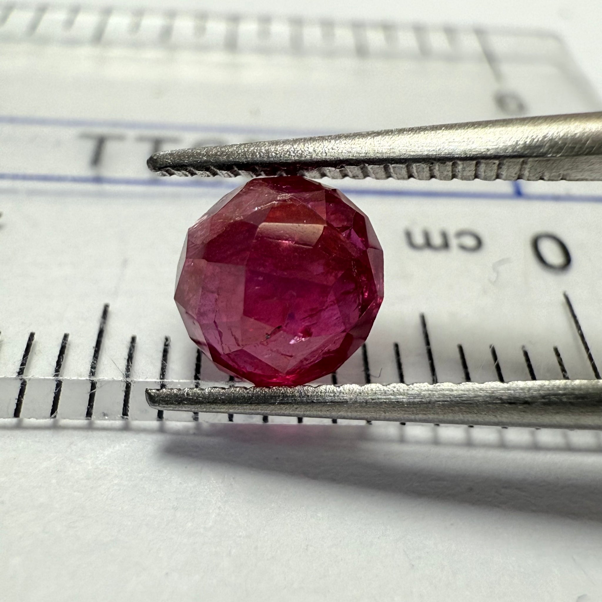 Ruby 1.14ct, Tanzania, Untreated Unheated. Native cut, can be used upside down as a rose cut too, see pictures