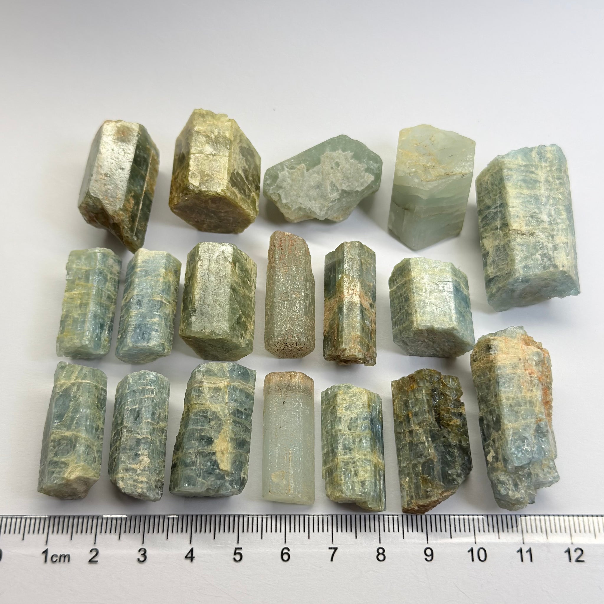 Aquamarine Crystal Specimen Lot, 188.10gm, Songea, Tanzania, Untreated Unheated, great for setting as pendants with a gold or silver cap