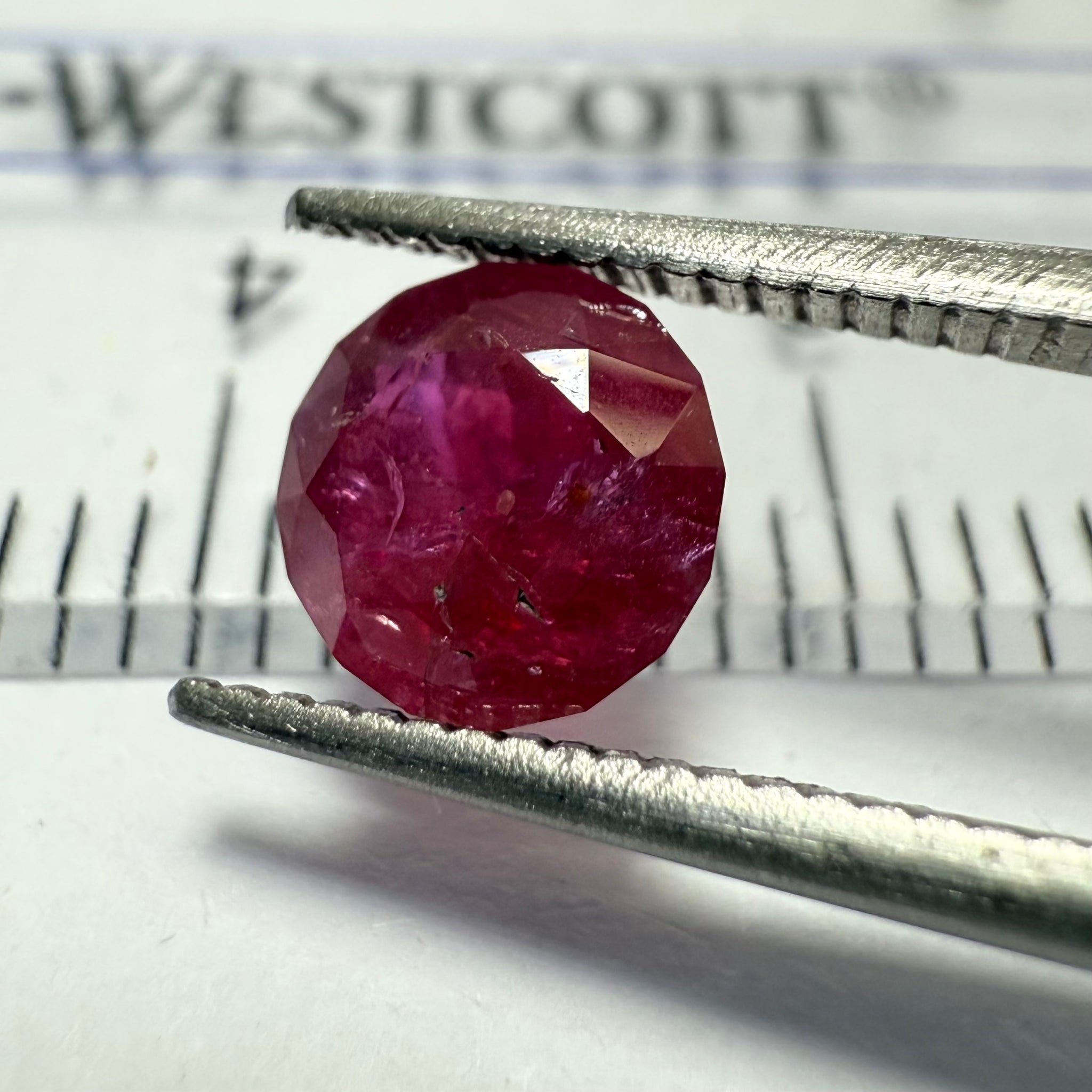 Ruby 1.14ct, Tanzania, Untreated Unheated. Native cut, can be used upside down as a rose cut too, see pictures
