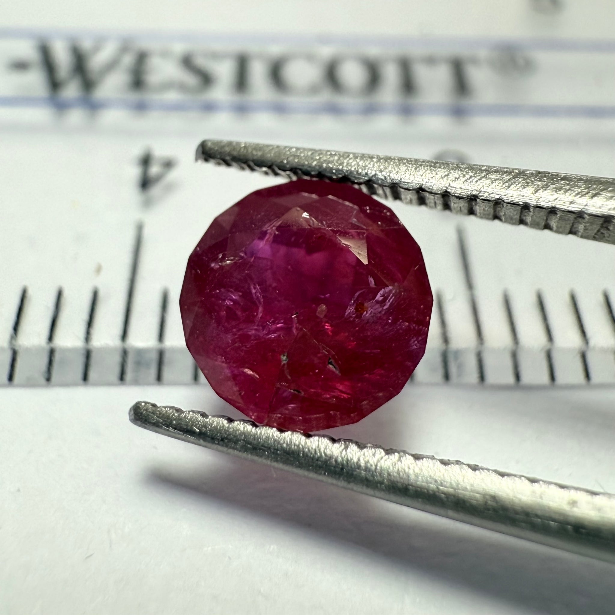 Ruby 1.14ct, Tanzania, Untreated Unheated. Native cut, can be used upside down as a rose cut too, see pictures