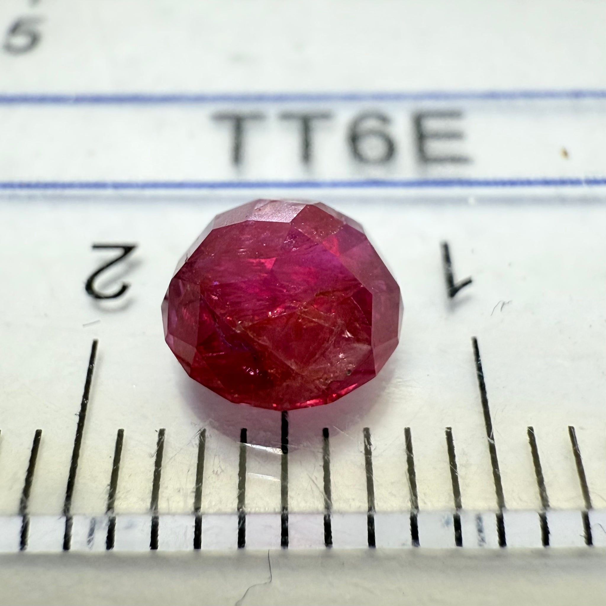Ruby 1.14ct, Tanzania, Untreated Unheated. Native cut, can be used upside down as a rose cut too, see pictures