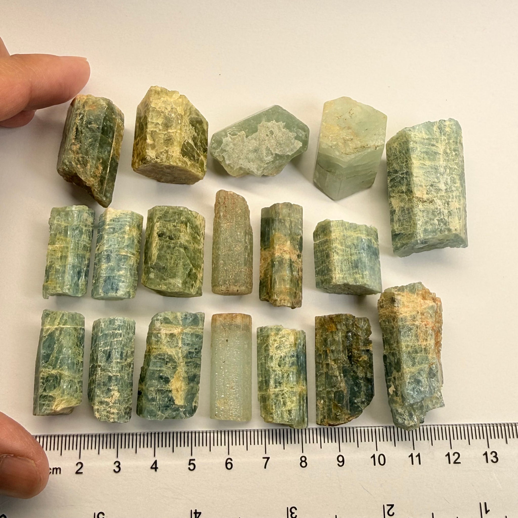 Aquamarine Crystal Specimen Lot, 188.10gm, Songea, Tanzania, Untreated Unheated, great for setting as pendants with a gold or silver cap