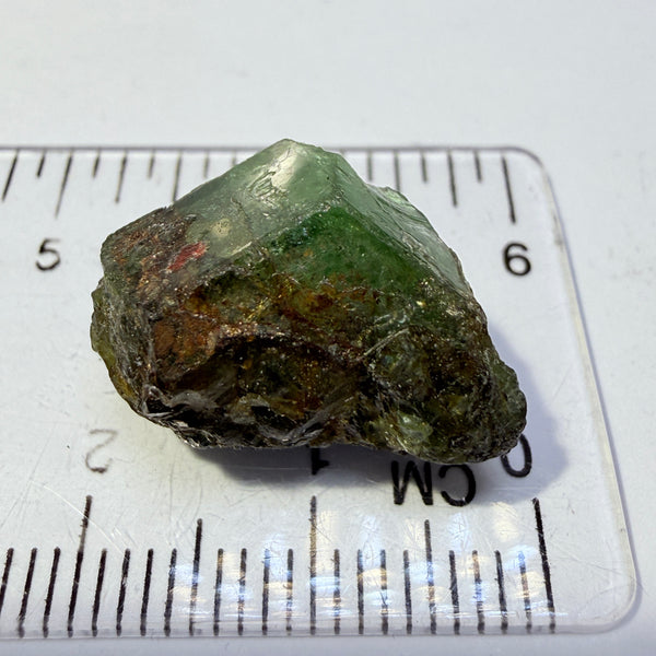 Tsavorite Garnet Crystal, 22.37ct, Merelani, Tanzania, Untreated Unheated