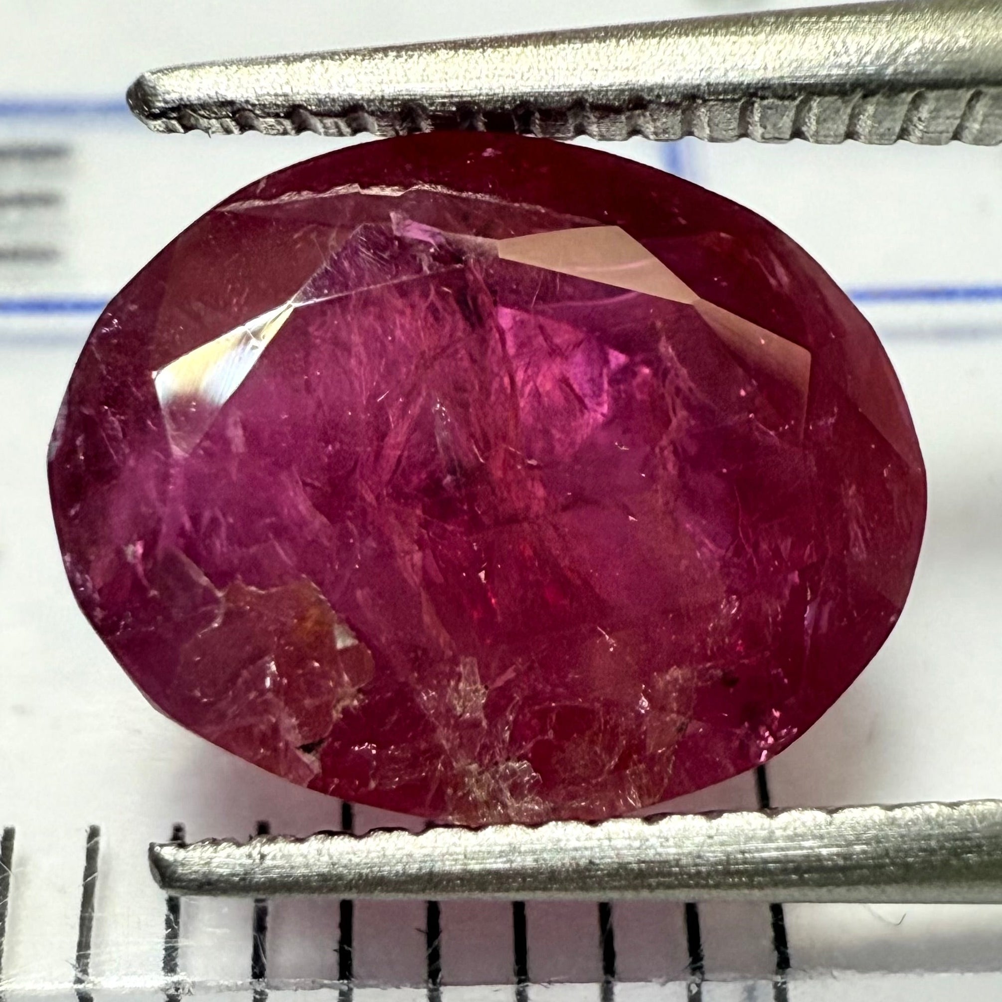 Native Ruby Ruby 3.40ct, Winza, Tanzania, Untreated Unheated. Native cut, see pict ...