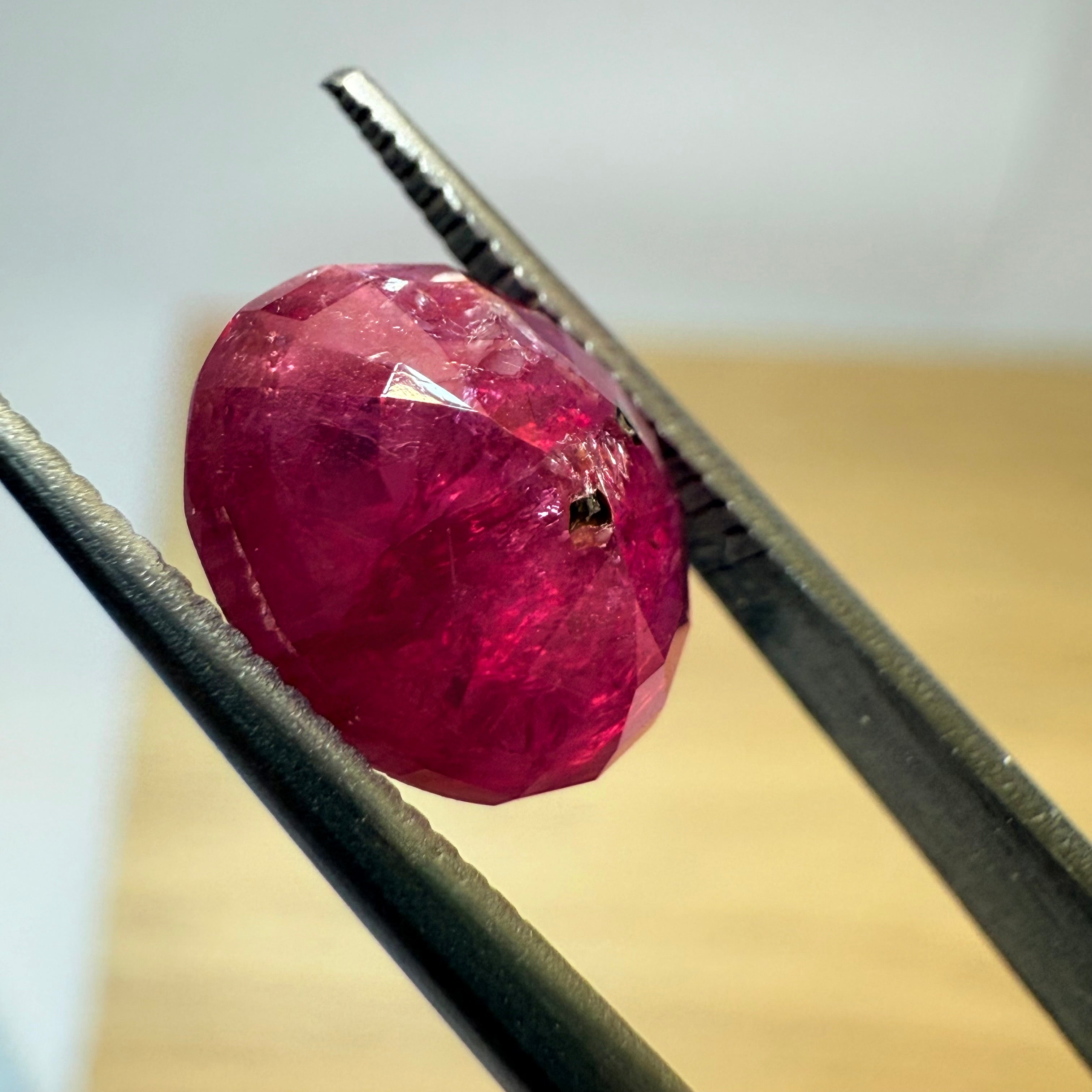 Native Ruby Ruby 3.40ct, Winza, Tanzania, Untreated Unheated. Native cut, see pict ...