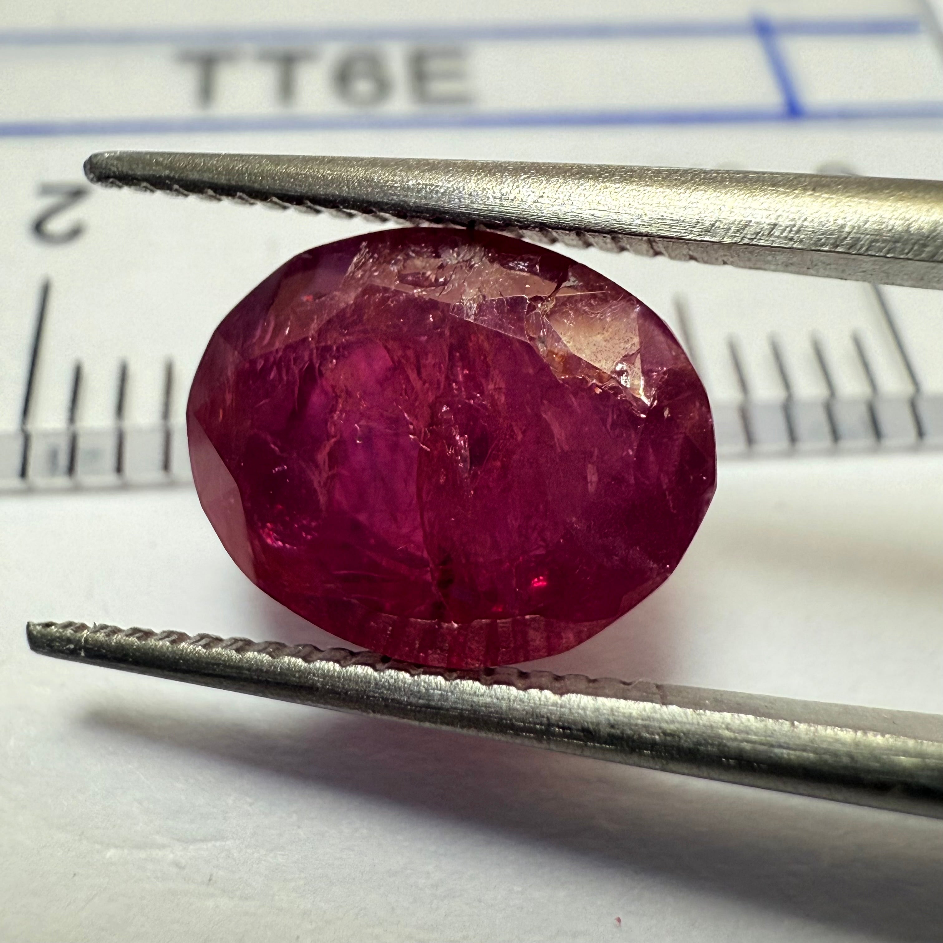 Native Ruby Ruby 3.40ct, Winza, Tanzania, Untreated Unheated. Native cut, see pict ...