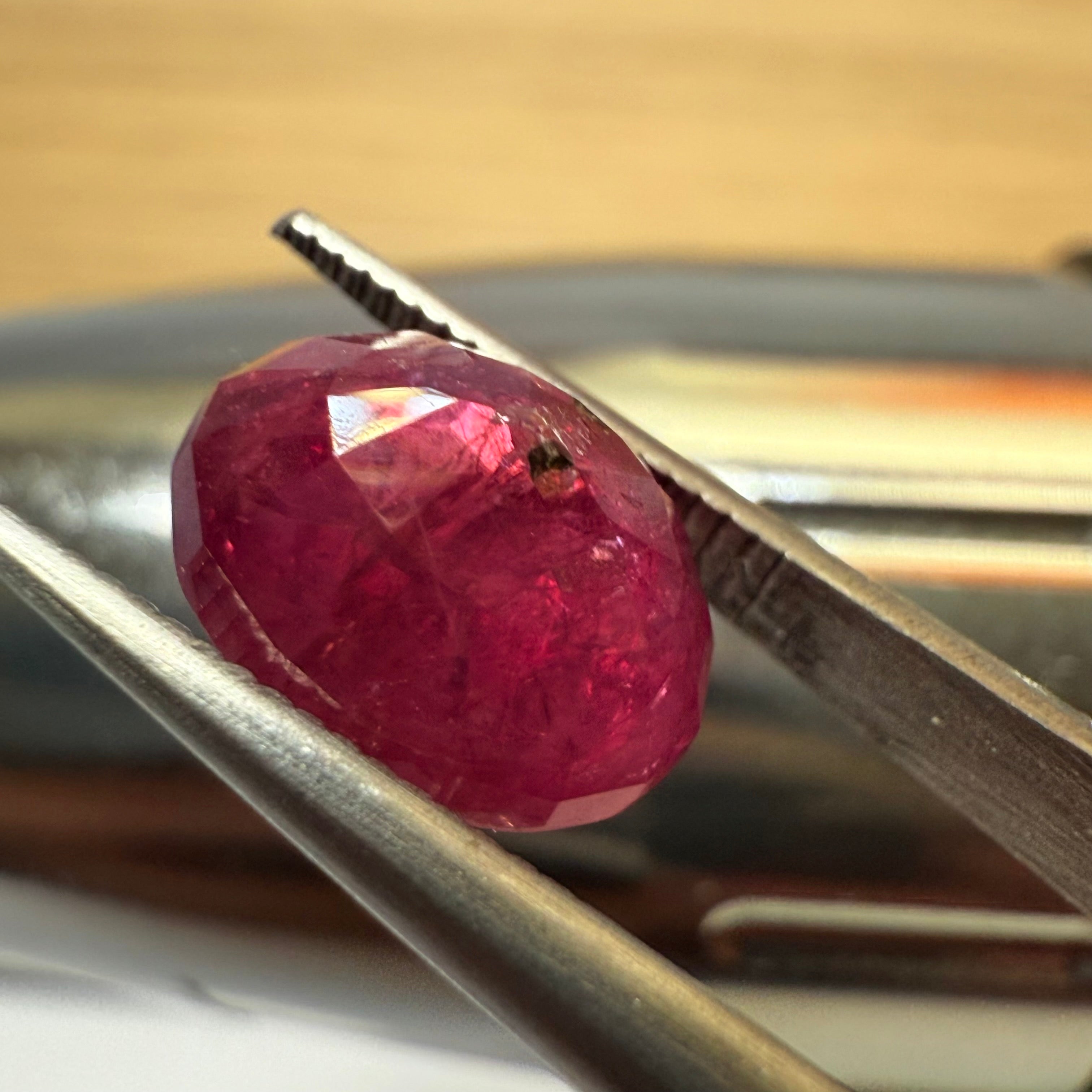 Native Ruby Ruby 3.40ct, Winza, Tanzania, Untreated Unheated. Native cut, see pict ...