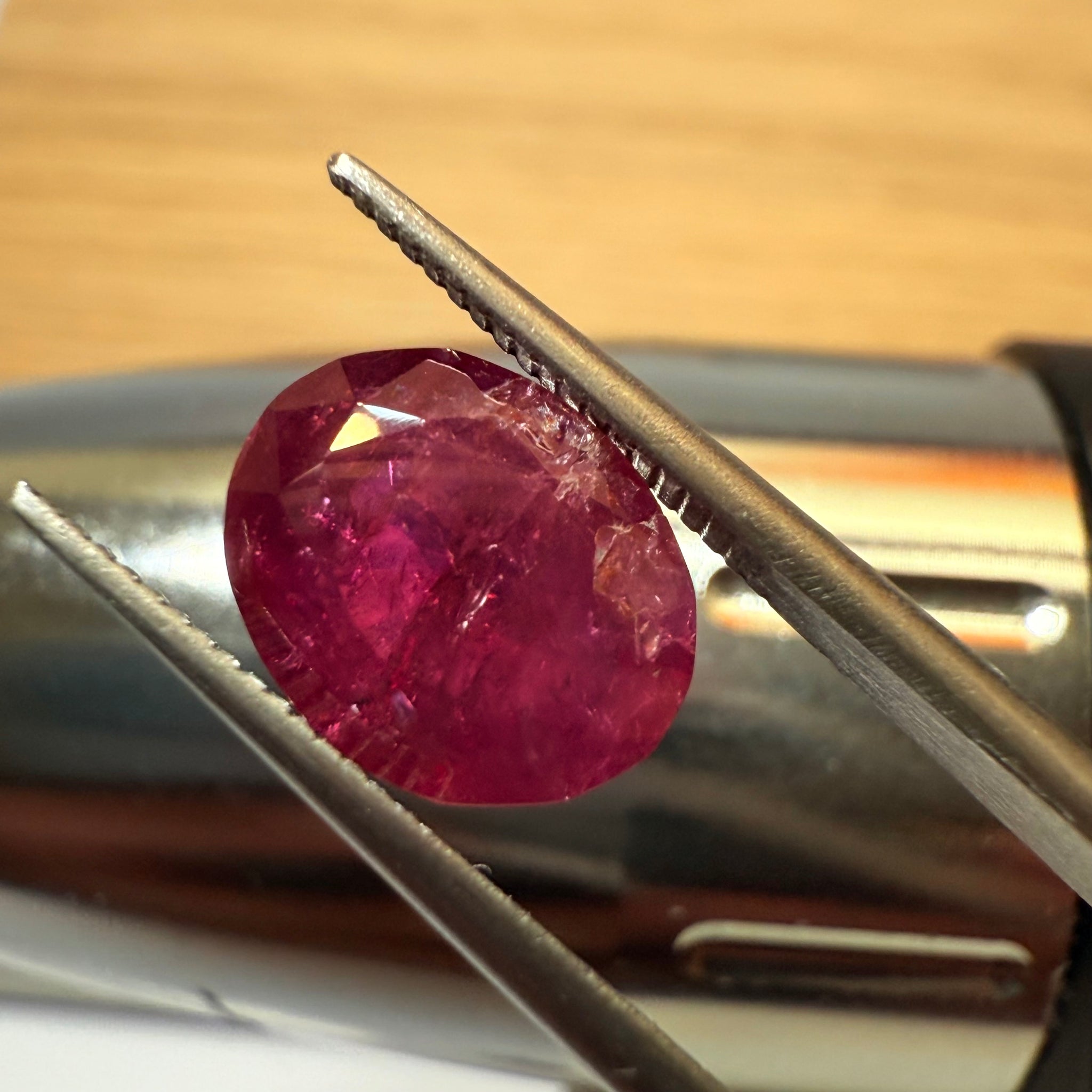 Ruby 3.40ct, Winza, Tanzania, Untreated Unheated. Native cut, see pictures