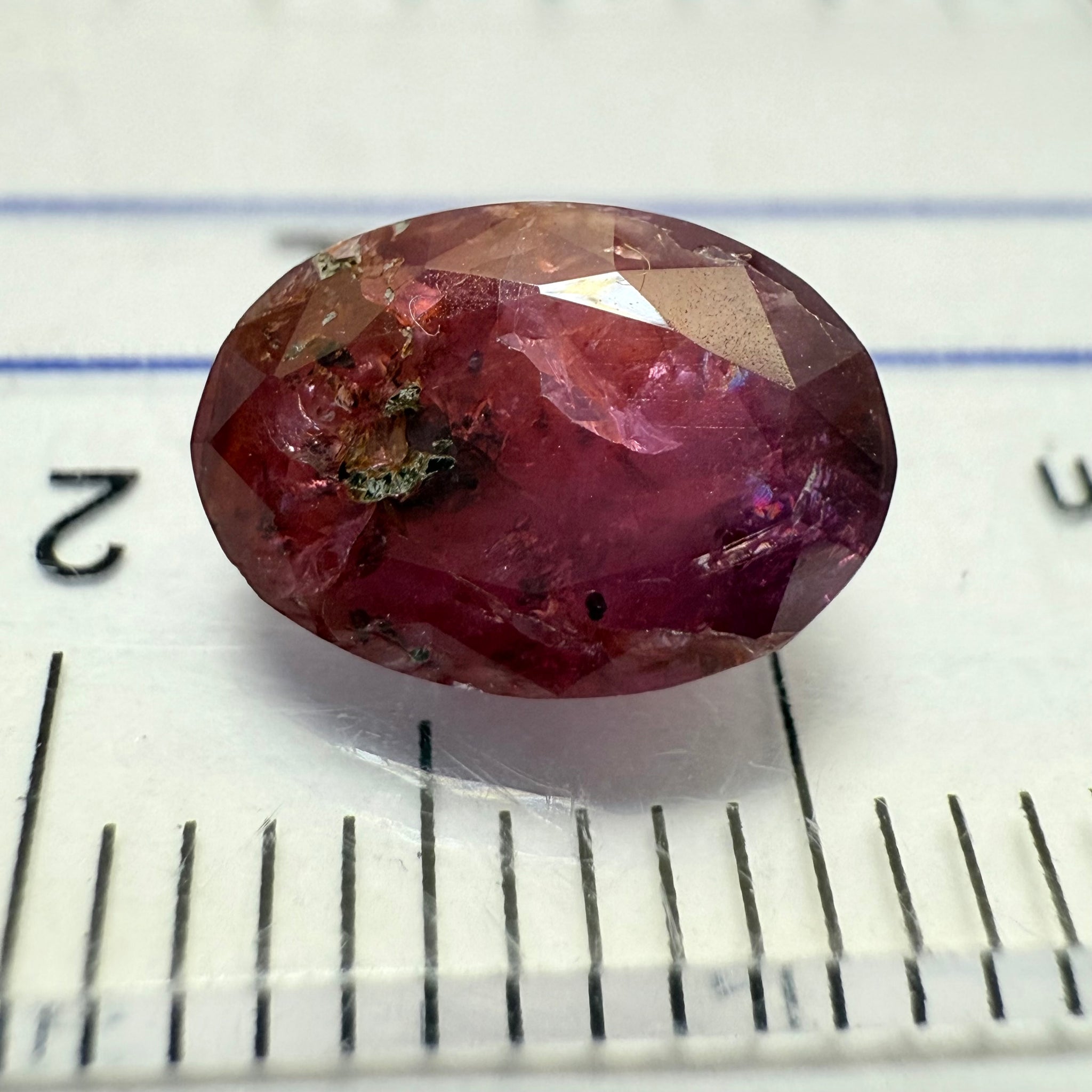 Sapphire 2.38ct, Winza, Tanzania, Untreated Unheated. Native cut, see pictures