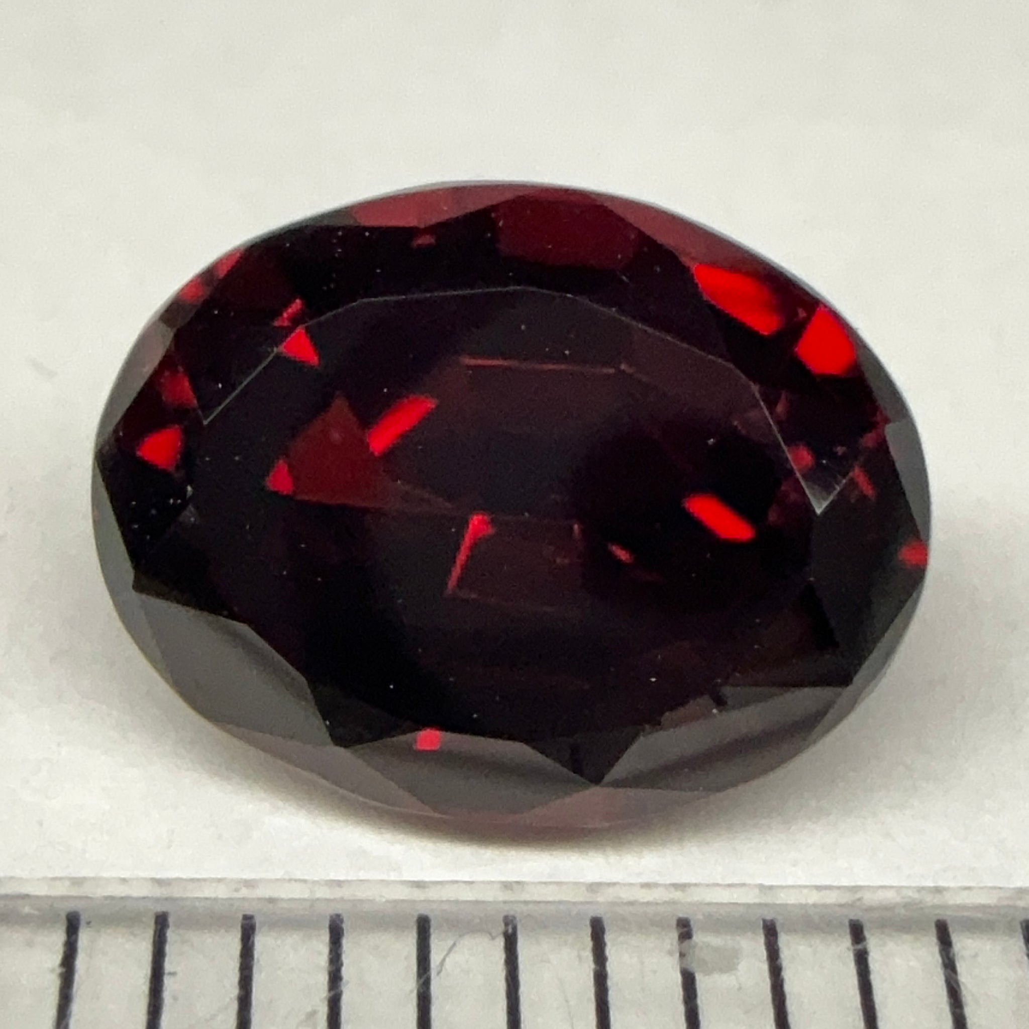 Umbalite Garnet, 3.90ct, Tanzania, Untreated Unheated, darkish but beautiful shades of colour coming through