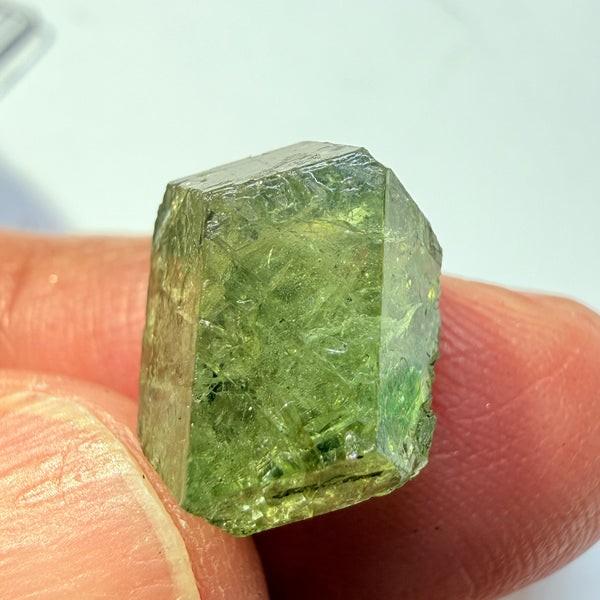 Tsavorite Garnet Floater Crystal, 9.78ct, Merelani, Tanzania, Untreated Unheated