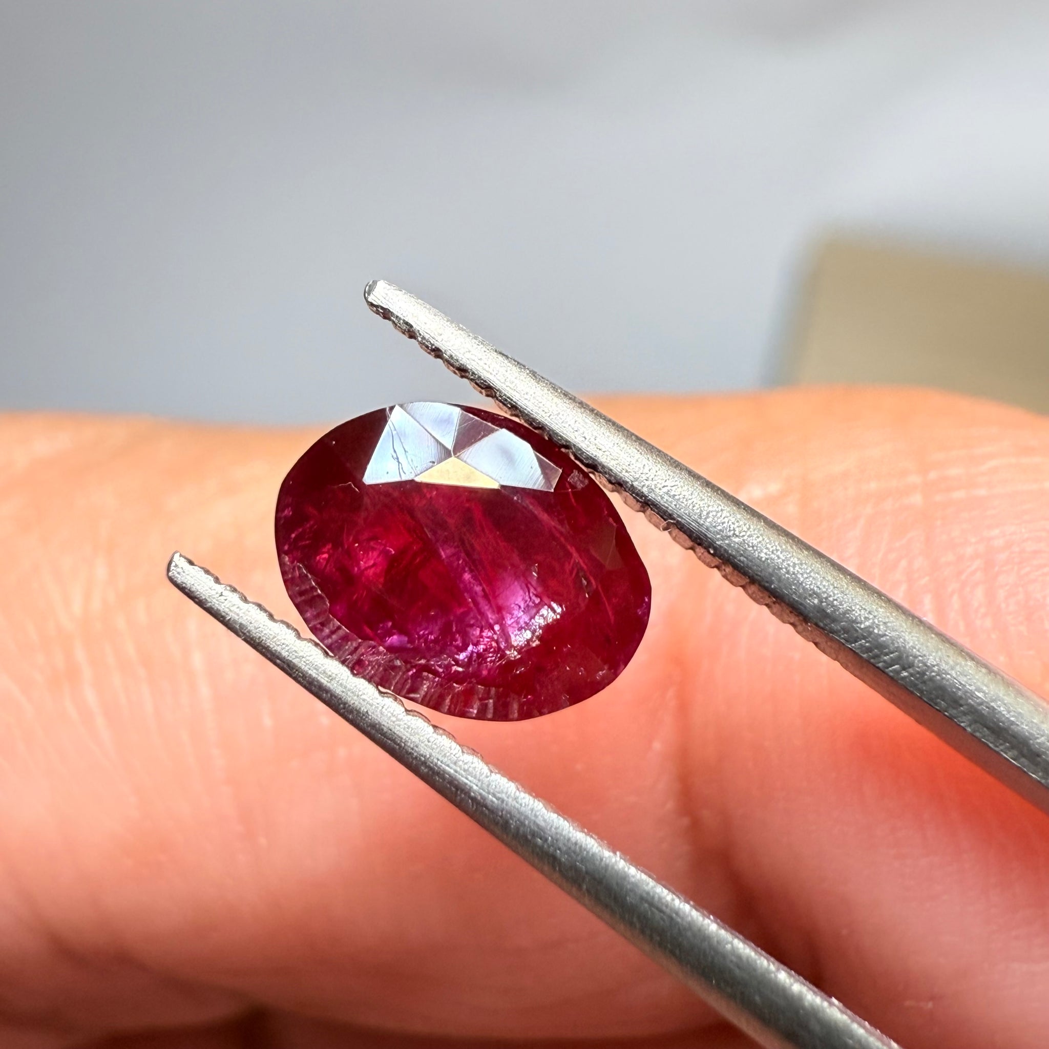 Ruby 1.17ct, Winza, Tanzania, Untreated Unheated. Native cut, see pictures