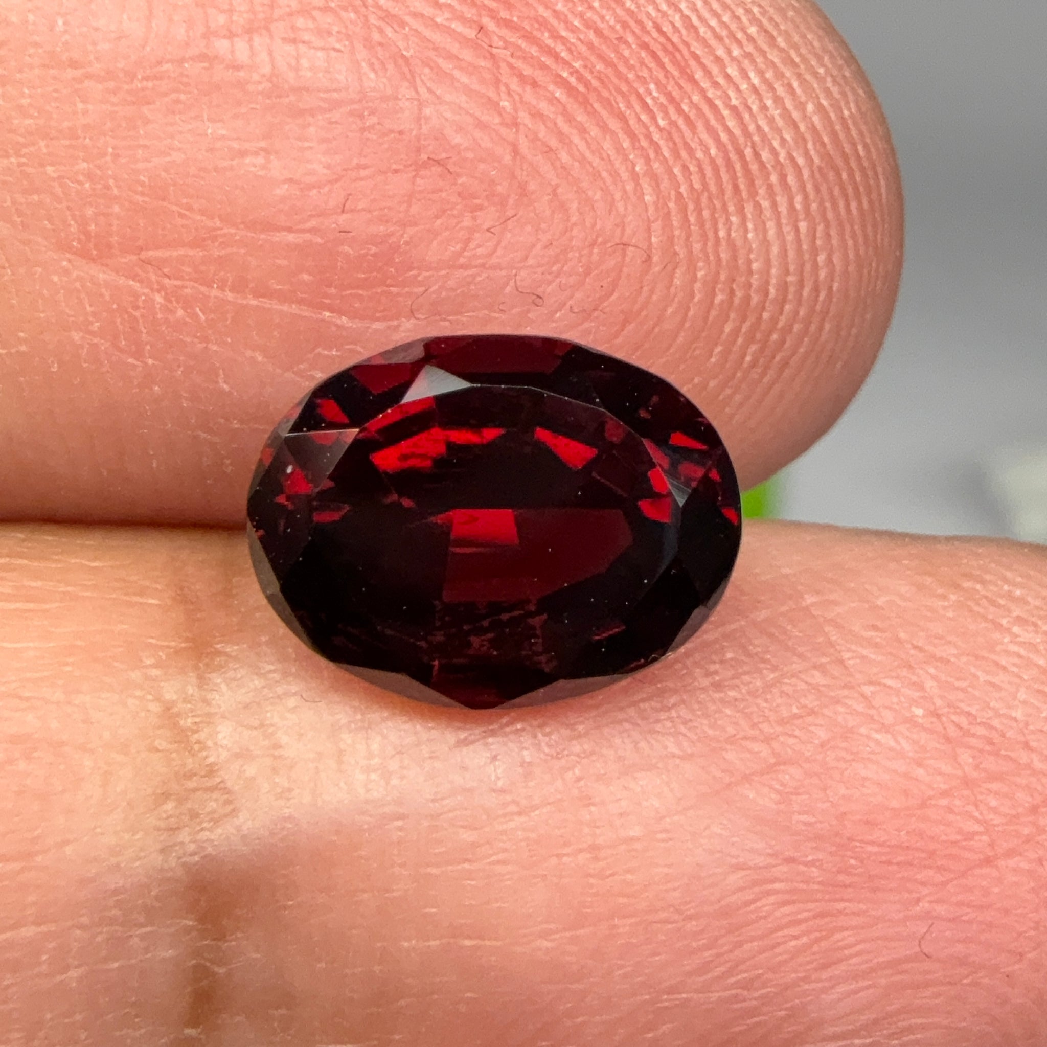 Umbalite Garnet, 3.90ct, Tanzania, Untreated Unheated, darkish but beautiful shades of colour coming through