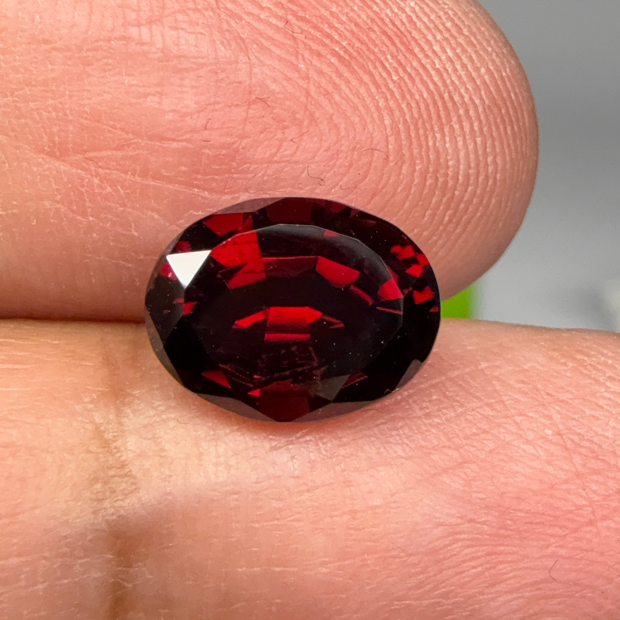 Umbalite Garnet, 3.90ct, Tanzania, Untreated Unheated, darkish but beautiful shades of colour coming through