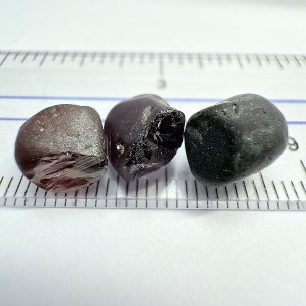 Tunduru Spinel Lot, 15.24ct, Tunduru, Tanzania, Untreated Unheated, very dark, see other photos for backlit, all vvs