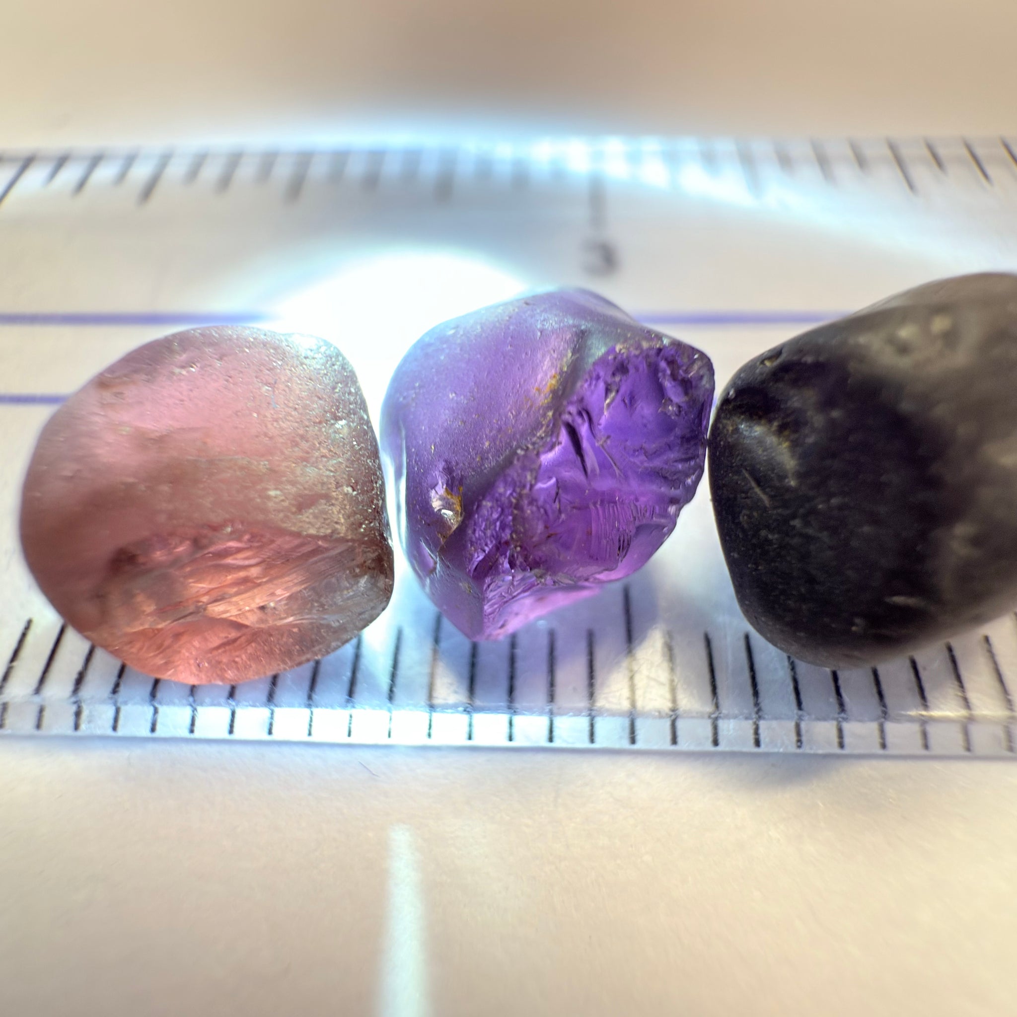 Tunduru Spinel Lot, 15.24ct, Tunduru, Tanzania, Untreated Unheated, very dark, see other photos for backlit, all vvs