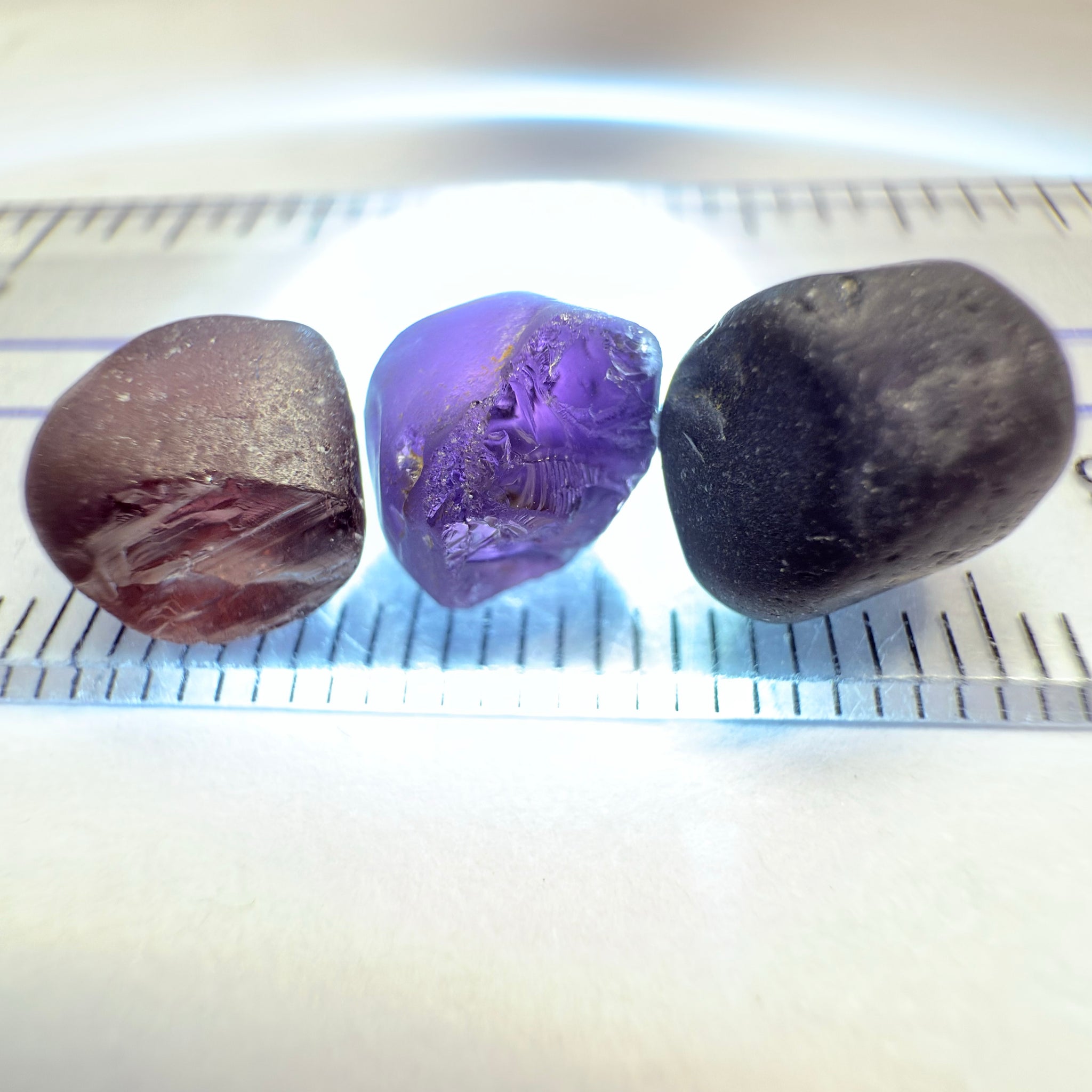 Tunduru Spinel Lot, 15.24ct, Tunduru, Tanzania, Untreated Unheated, very dark, see other photos for backlit, all vvs