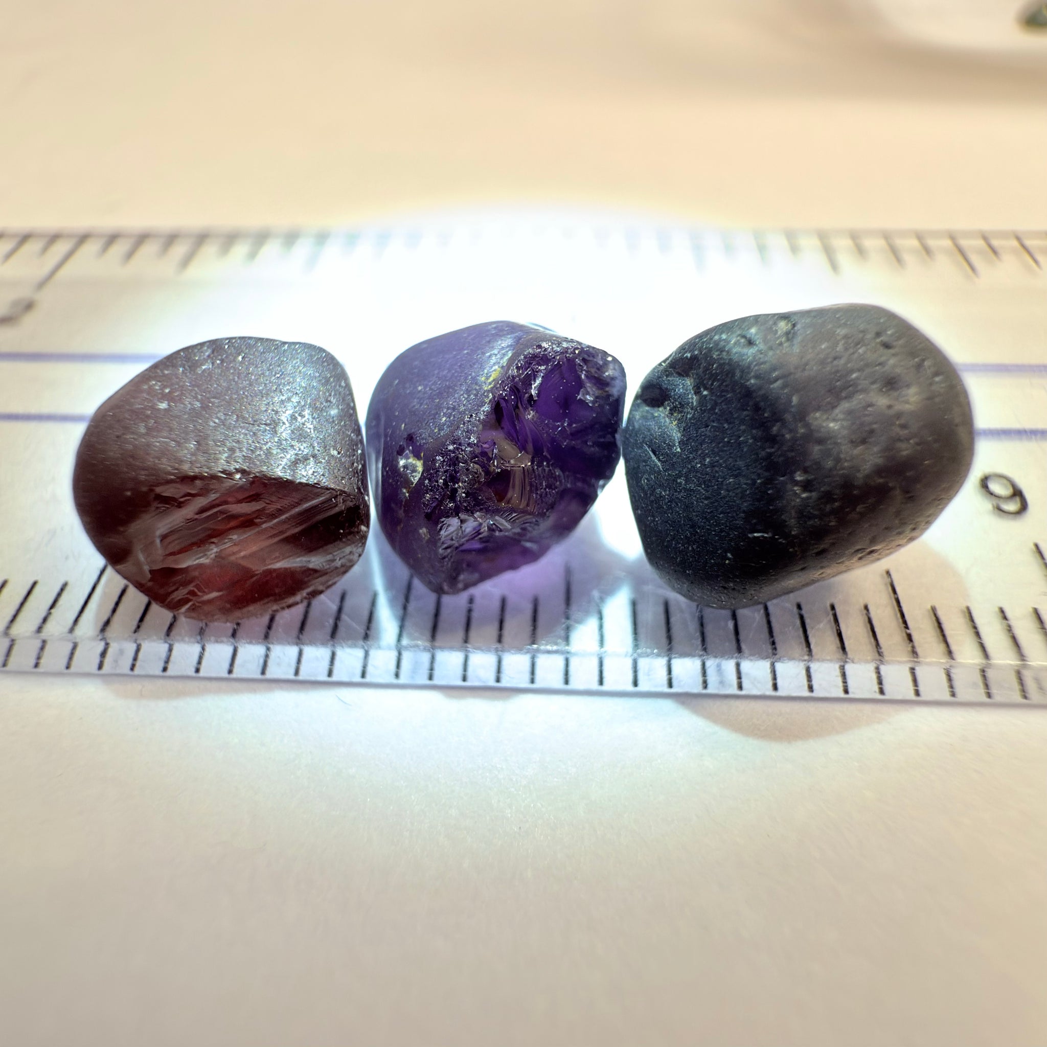 Tunduru Spinel Lot, 15.24ct, Tunduru, Tanzania, Untreated Unheated, very dark, see other photos for backlit, all vvs