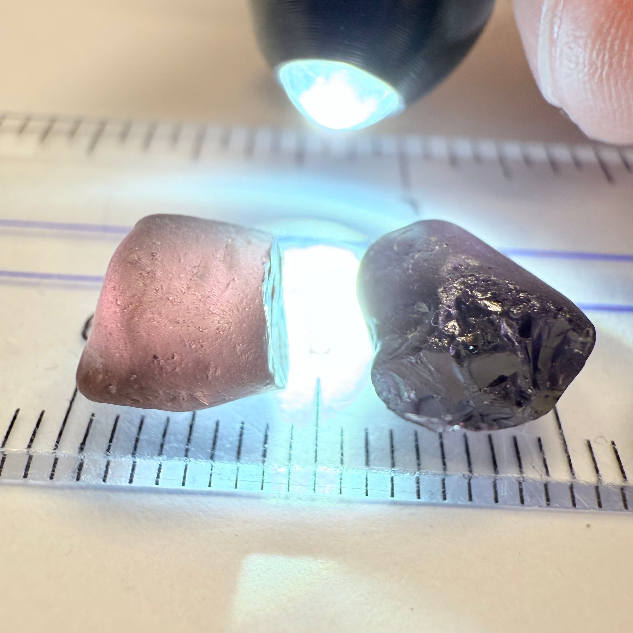 Tunduru Spinel Lot, 15.24ct, Tunduru, Tanzania, Untreated Unheated, very dark, see other photos for backlit, all vvs