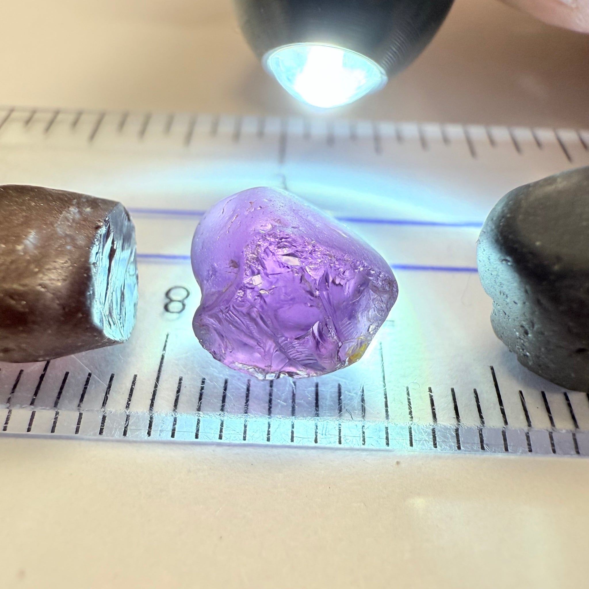 Tunduru Spinel Lot, 15.24ct, Tunduru, Tanzania, Untreated Unheated, very dark, see other photos for backlit, all vvs