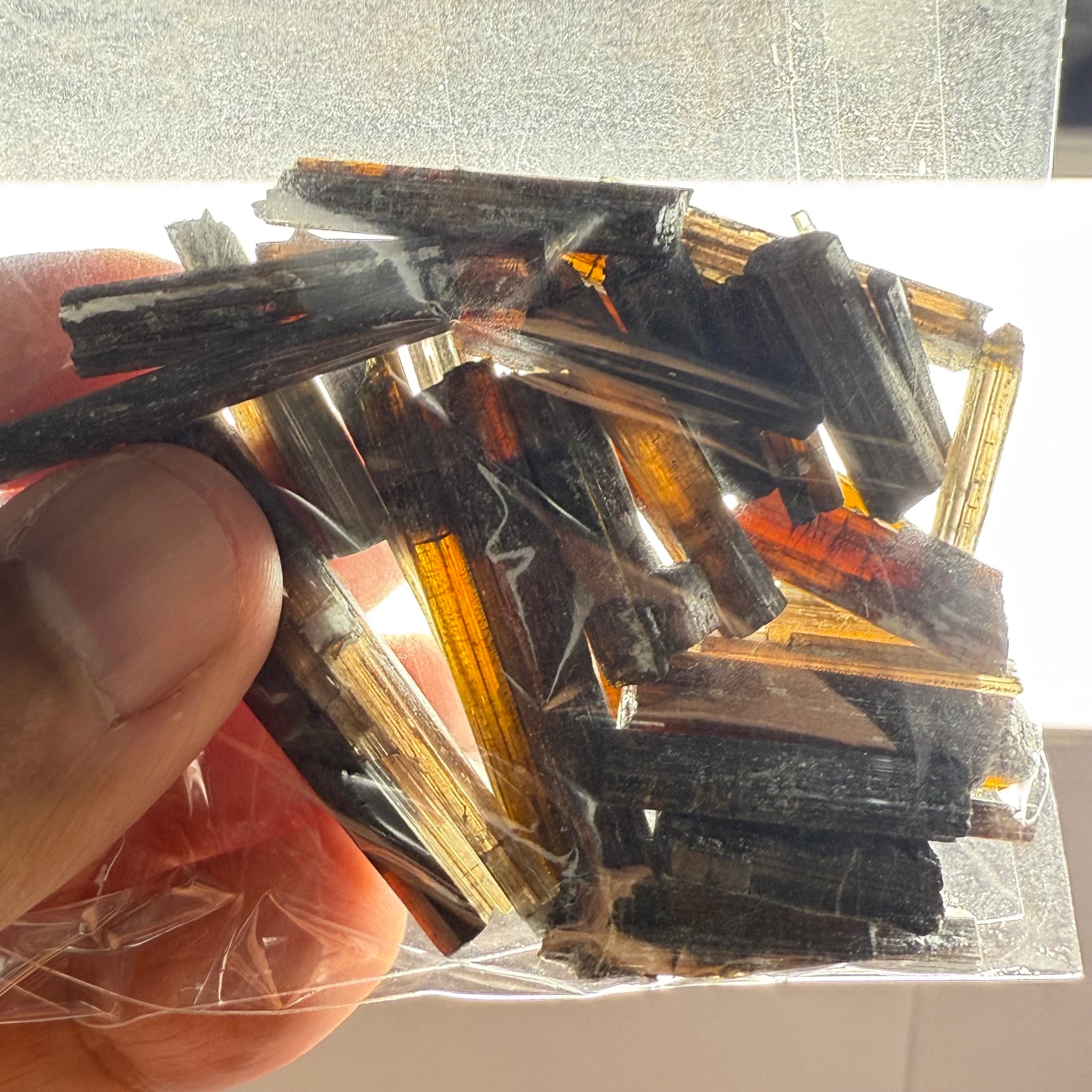 Tourmaline crystals bag, many transparent crystals here, Mwajanga, Tanzania, Untreated Unheated